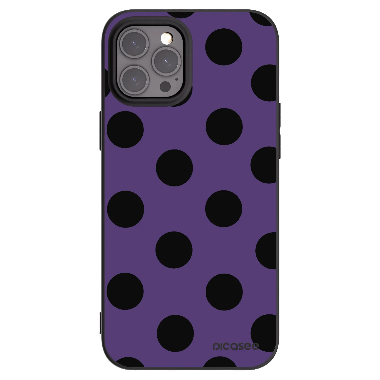 Picasee silikónový čierny obal pre Apple iPhone 12 Pro Max - Big flickers 2