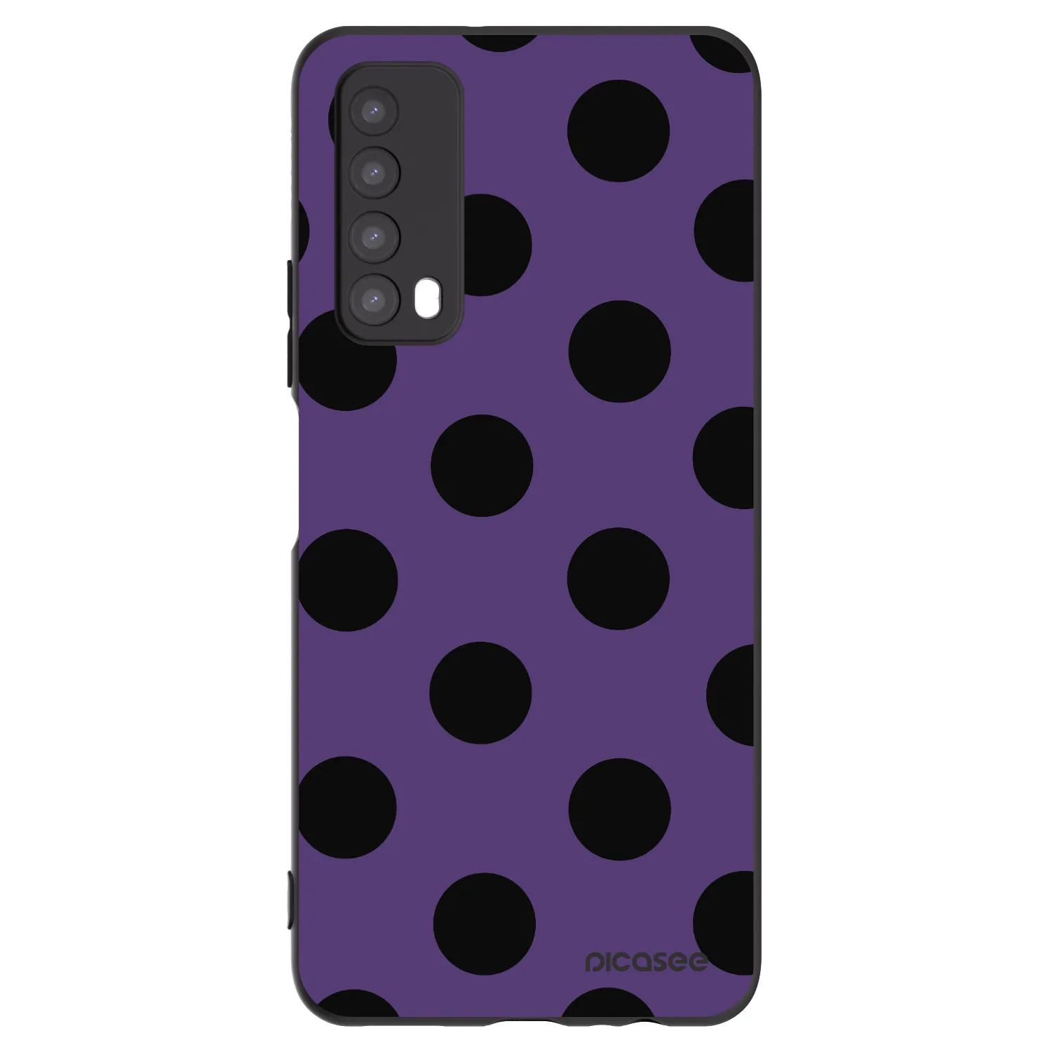 Picasee silikónový čierny obal pre Huawei P Smart 2021 - Big flickers 2