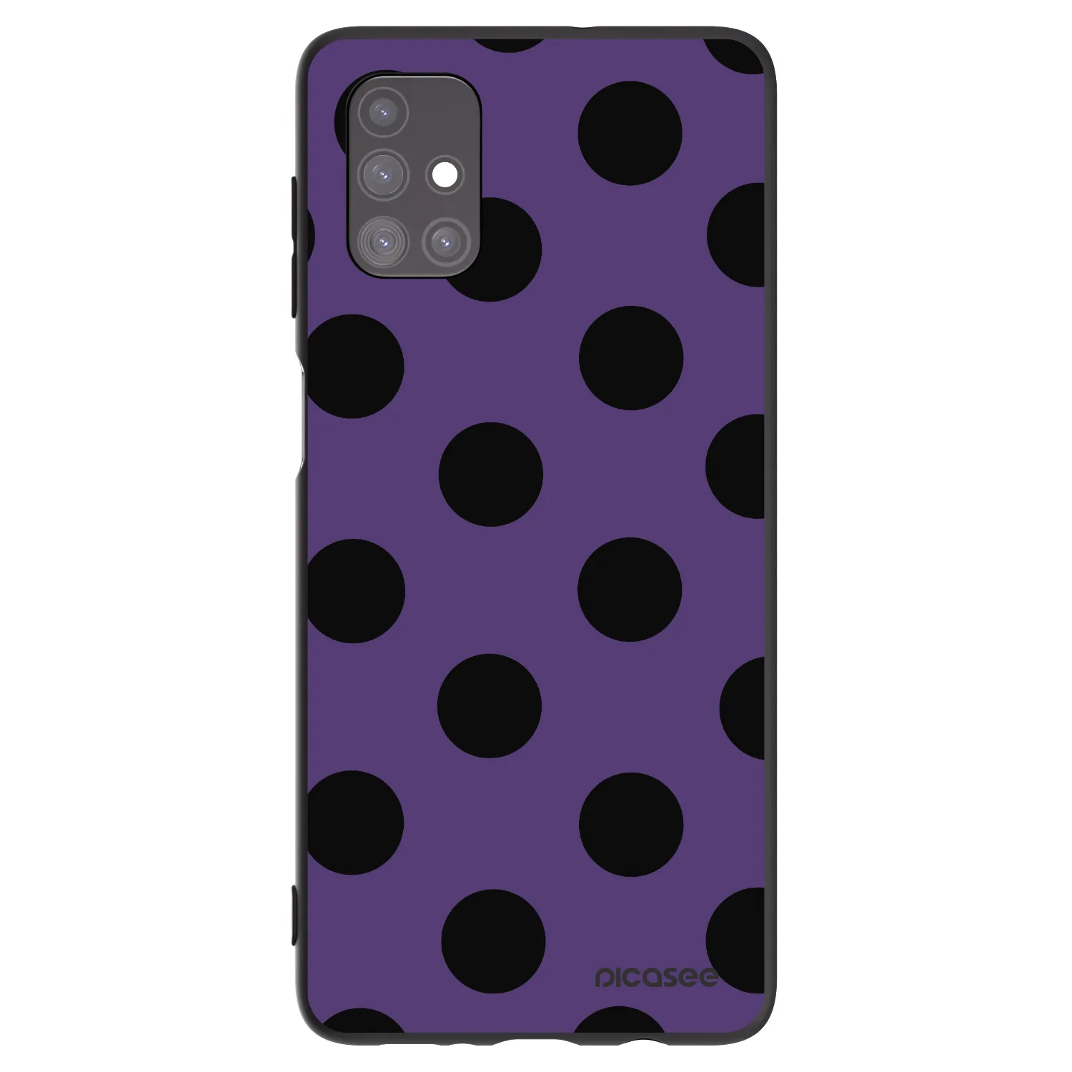 Picasee silikónový čierny obal pre Samsung Galaxy M51 M515F - Big flickers 2