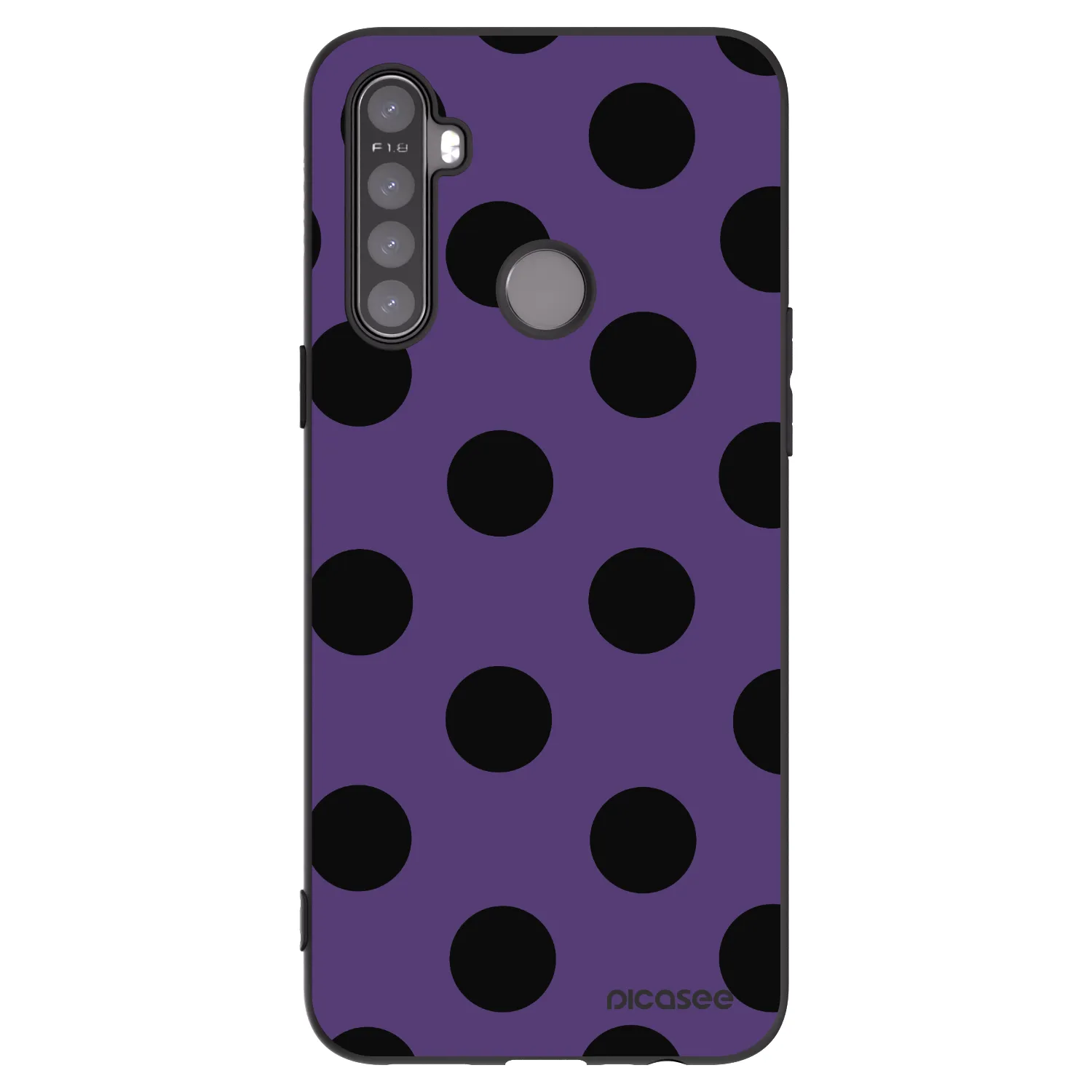 Picasee silikónový čierny obal pre Realme 5 - Big flickers 2