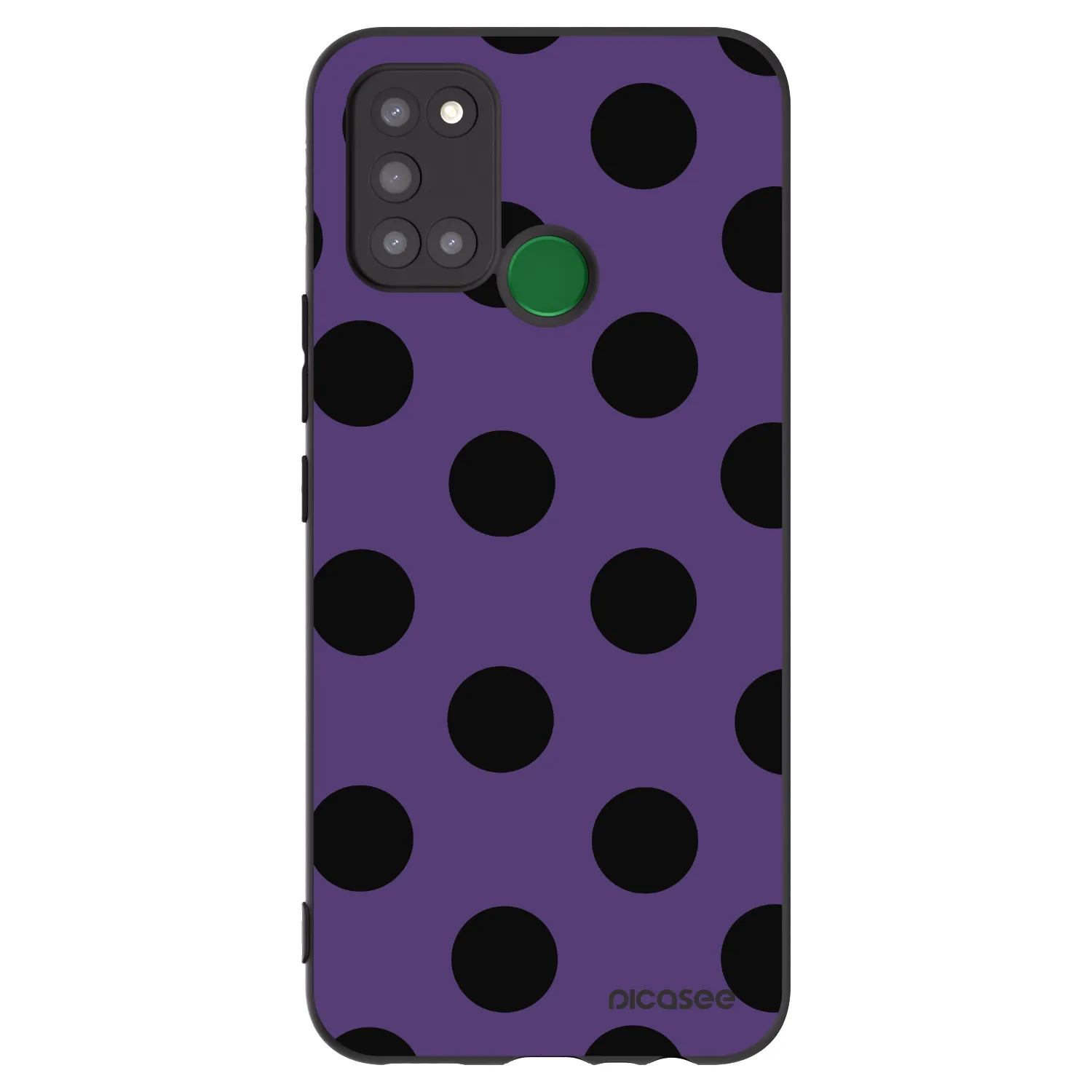 Picasee silikónový čierny obal pre Realme 7i - Big flickers 2