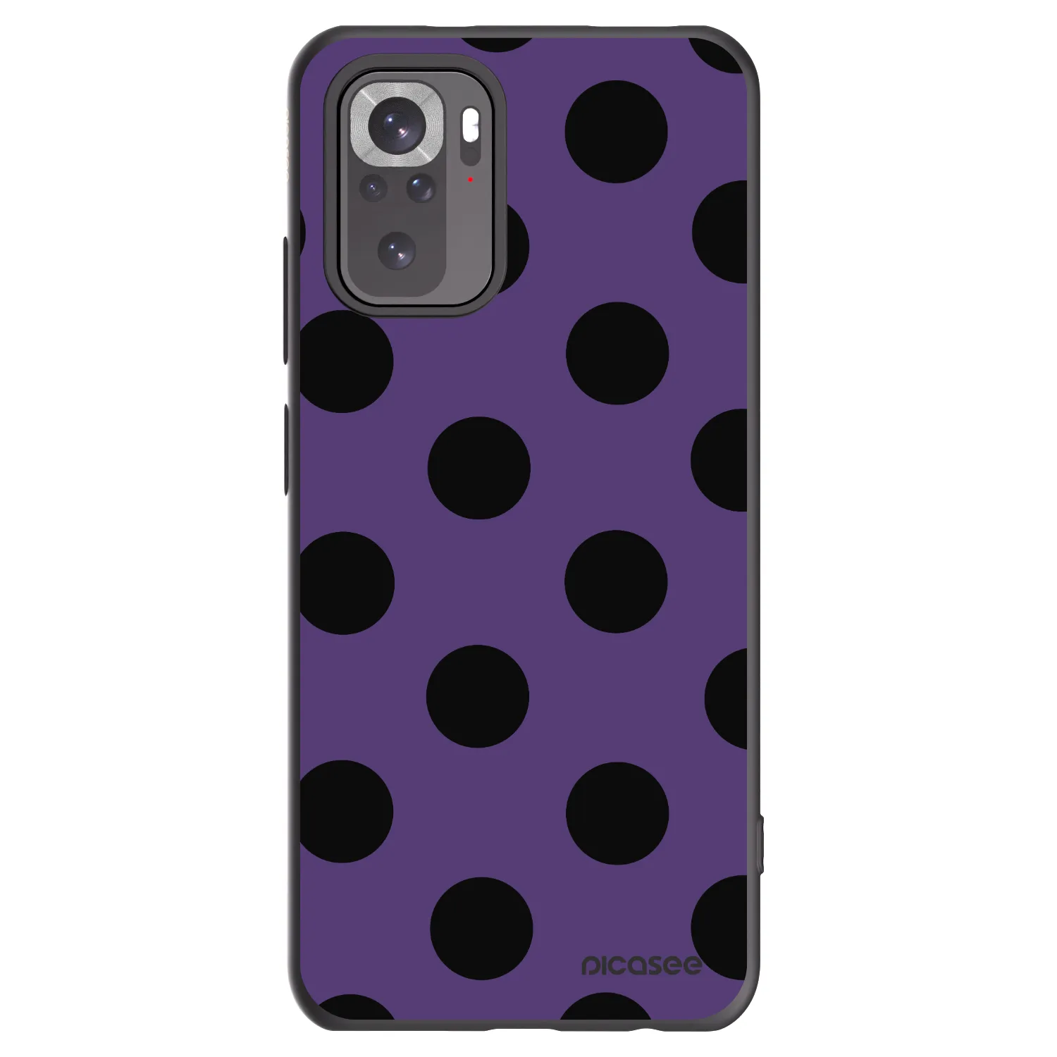 Picasee silikónový čierny obal pre Xiaomi Redmi Note 10S - Big flickers 2