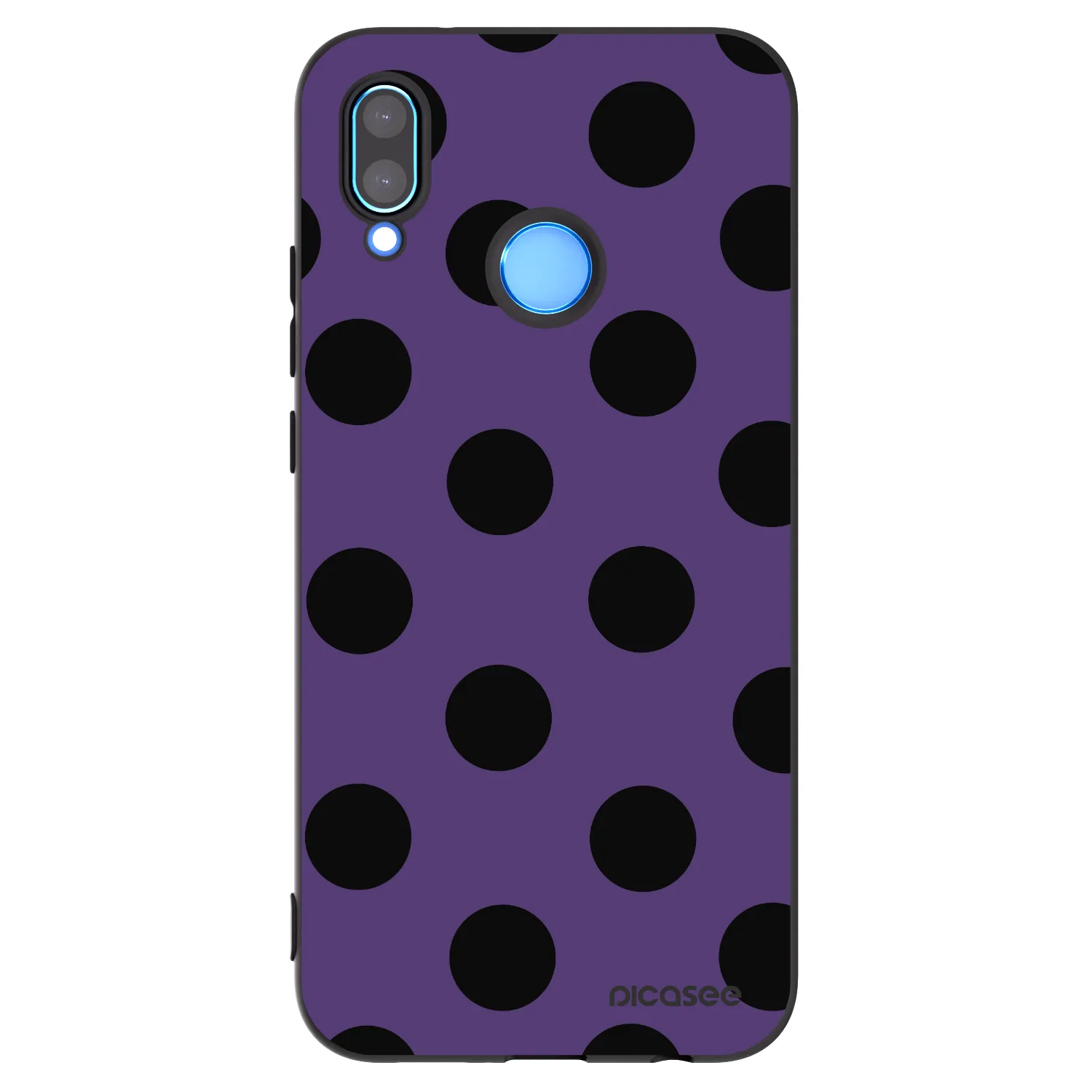 Picasee silikónový čierny obal pre Huawei P20 Lite - Big flickers 2