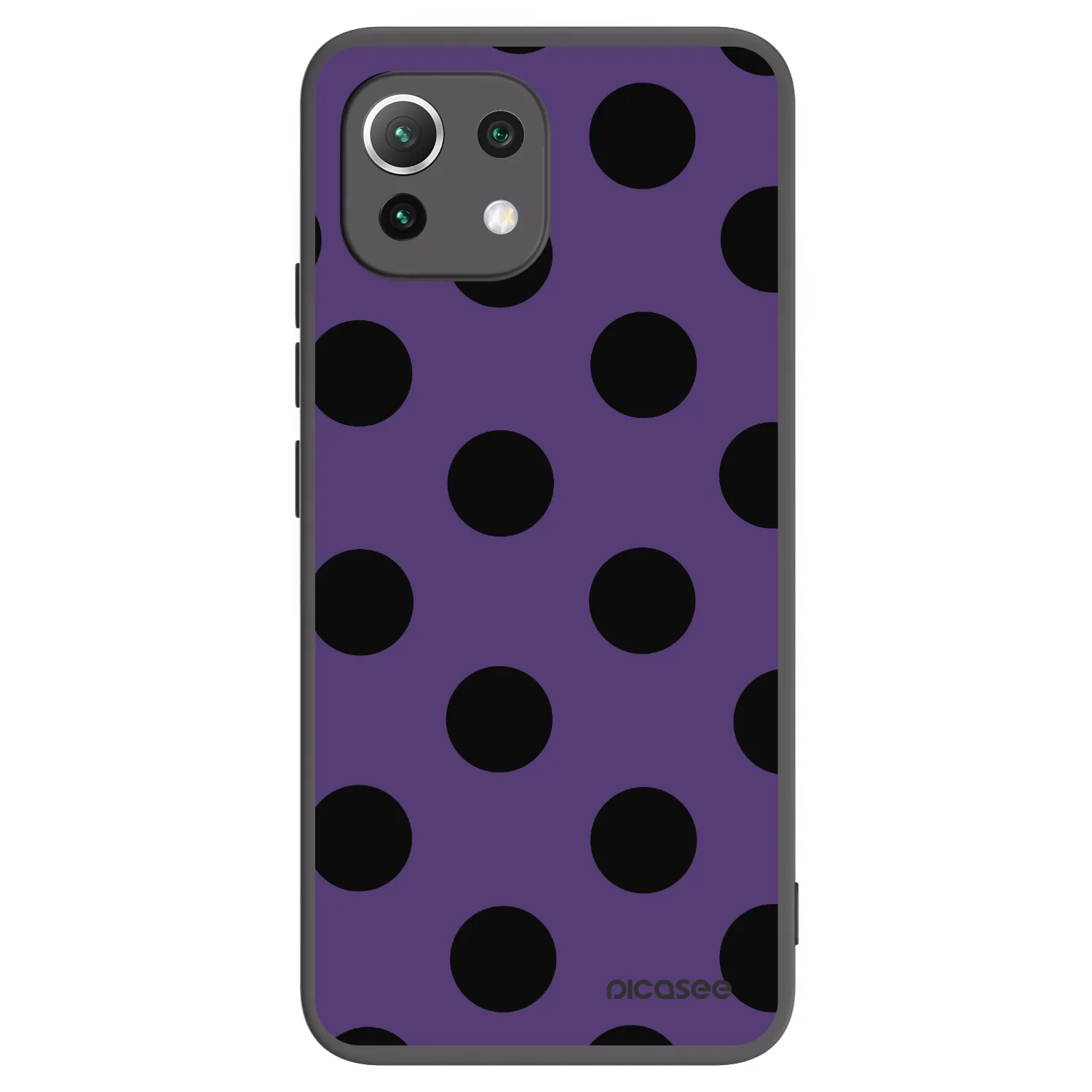 Picasee silikónový čierny obal pre Xiaomi Mi 11 Lite - Big flickers 2