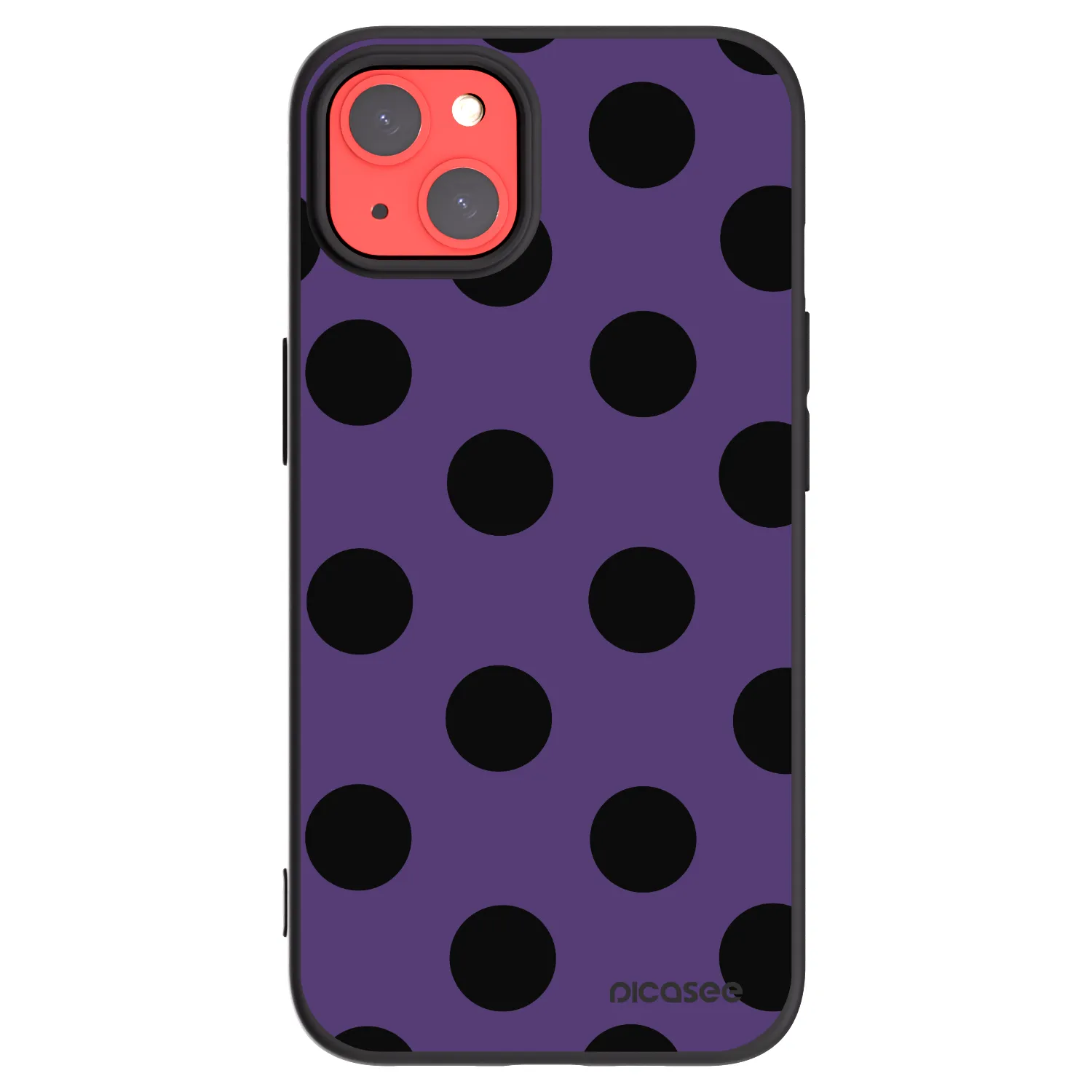 Picasee silikónový čierny obal pre Apple iPhone 13 - Big flickers 2