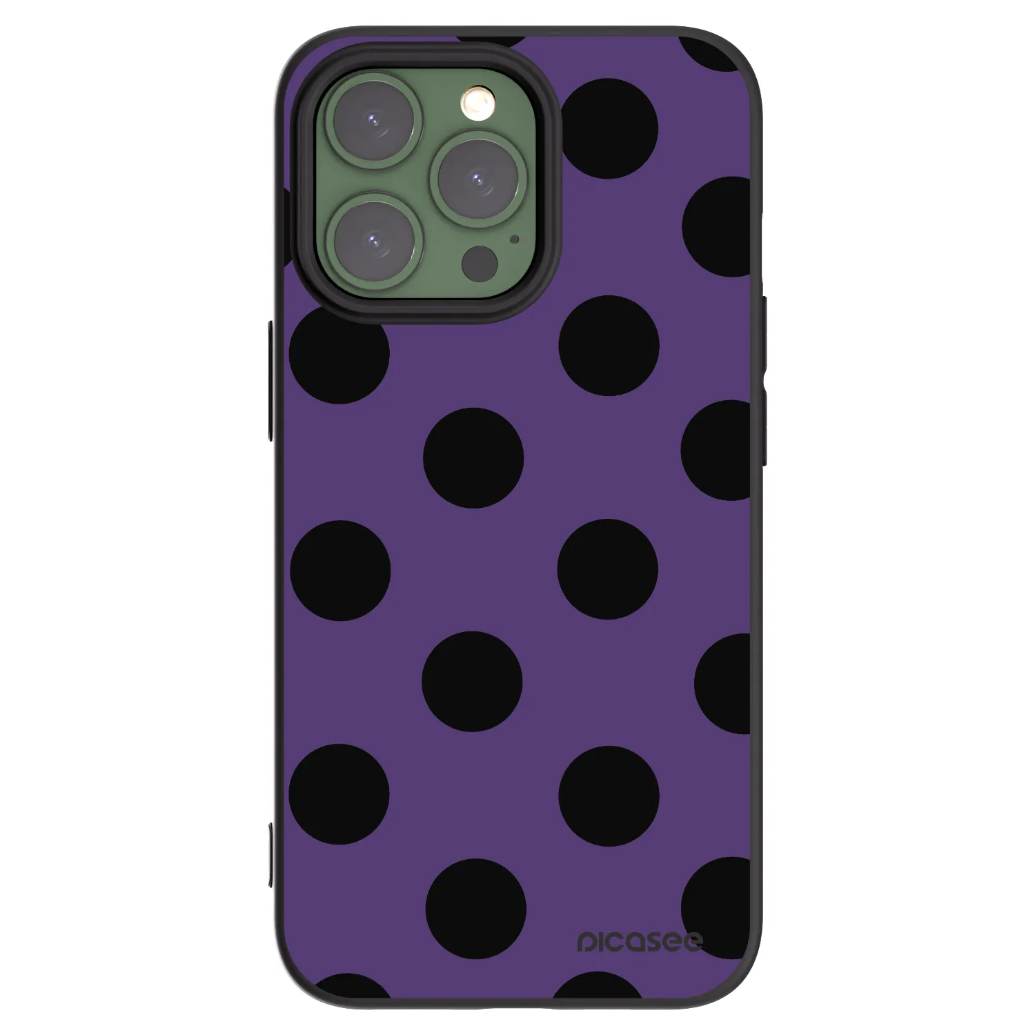 Picasee silikónový čierny obal pre Apple iPhone 13 Pro - Big flickers 2