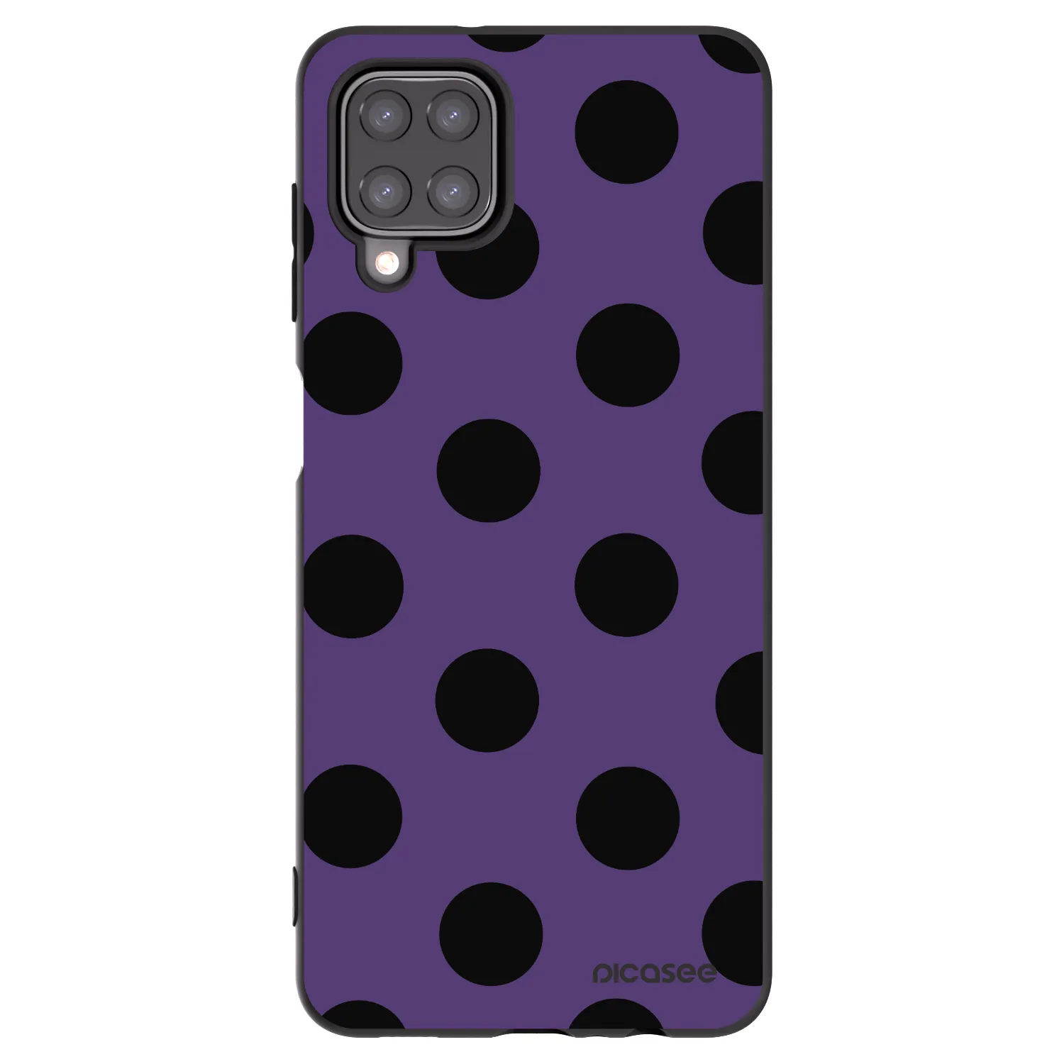 Picasee silikónový čierny obal pre Samsung Galaxy M12 M127F - Big flickers 2