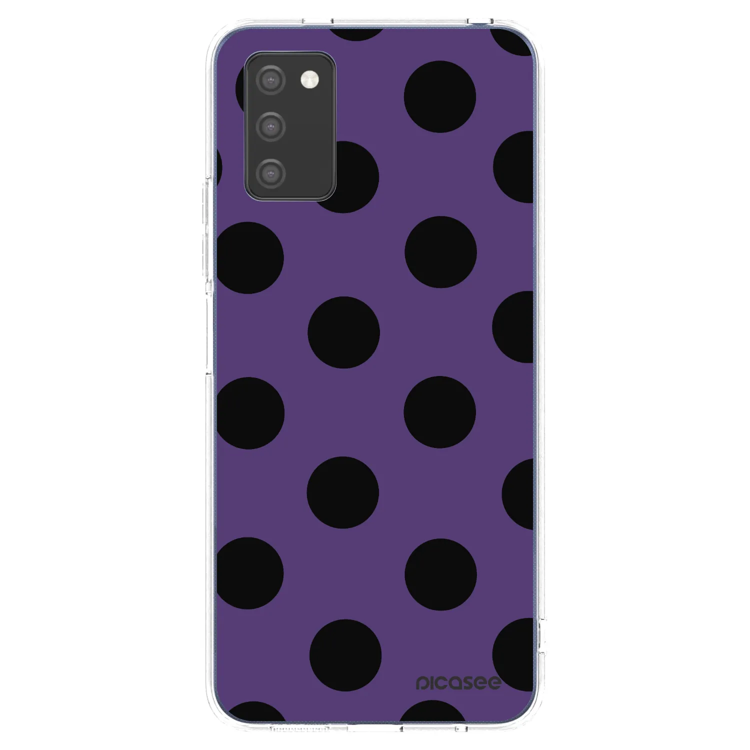 Picasee silikónový prehľadný obal pre Samsung Galaxy A02s A025G - Big flickers 2
