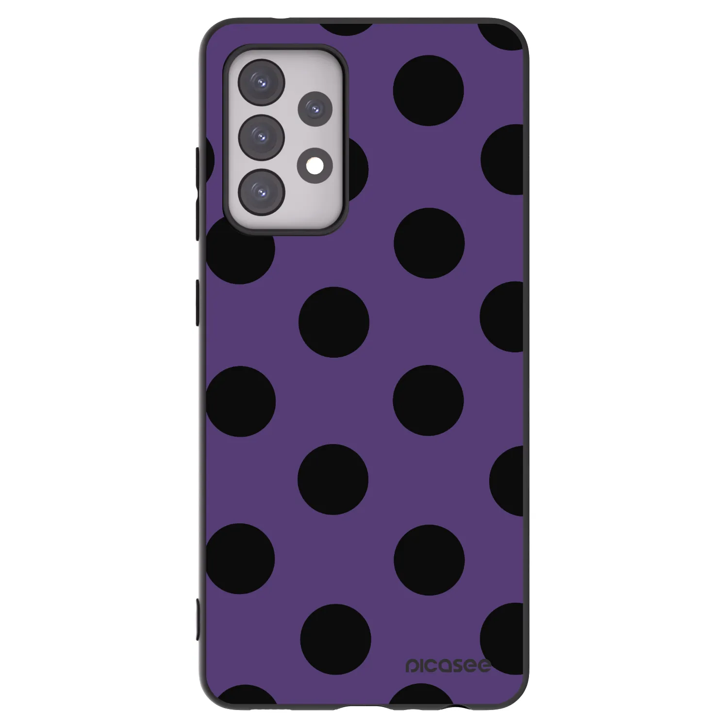 Picasee silikónový čierny obal pre Samsung Galaxy A52s 5G A528B - Big flickers 2