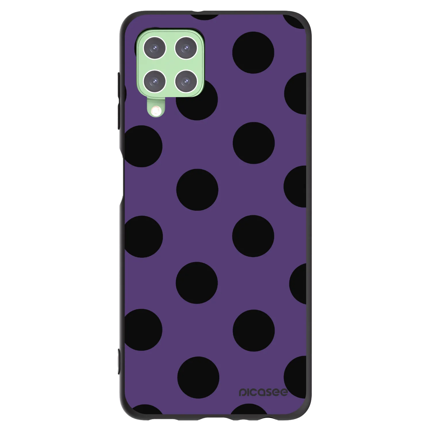 Picasee silikónový čierny obal pre Samsung Galaxy A22 A225F 4G - Big flickers 2