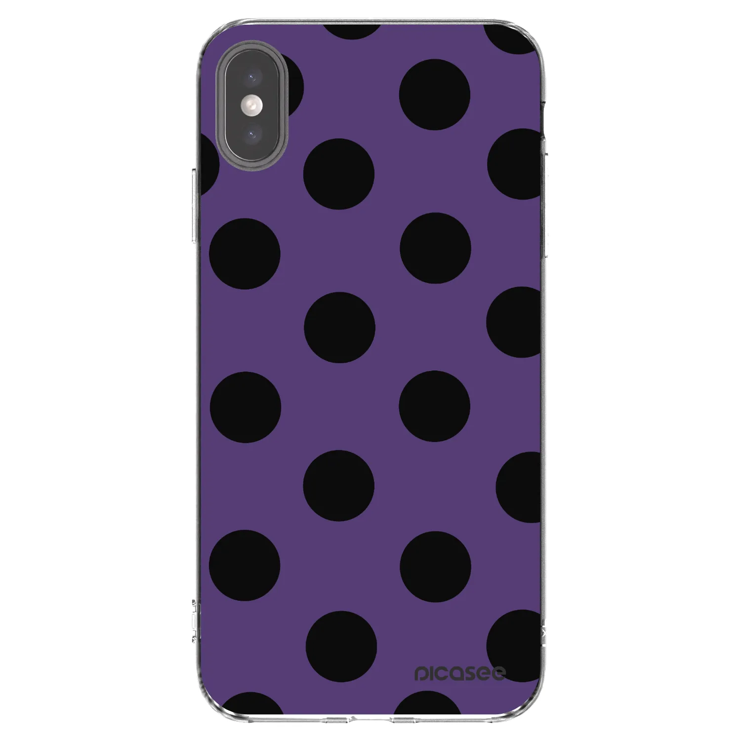 Picasee silikónový prehľadný obal pre Apple iPhone XS Max - Big flickers 2