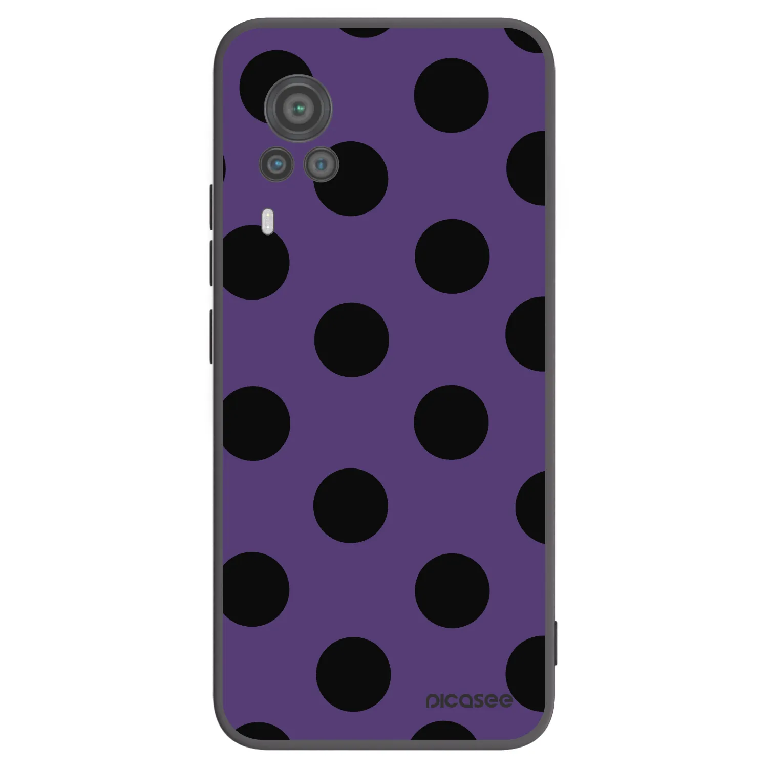 Picasee silikónový čierny obal pre Vivo X60 Pro 5G - Big flickers 2