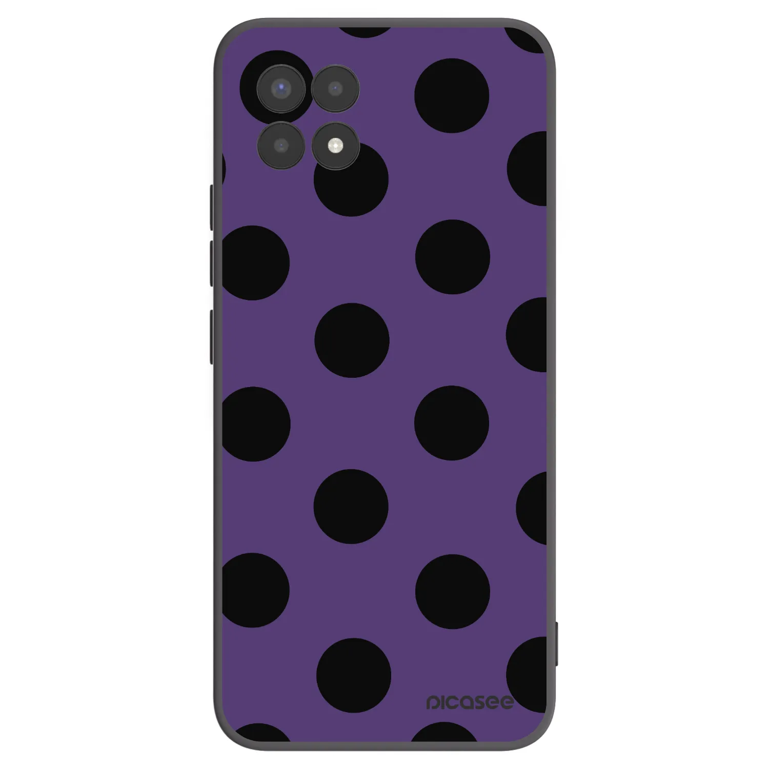 Picasee silikónový čierny obal pre Realme 8i - Big flickers 2