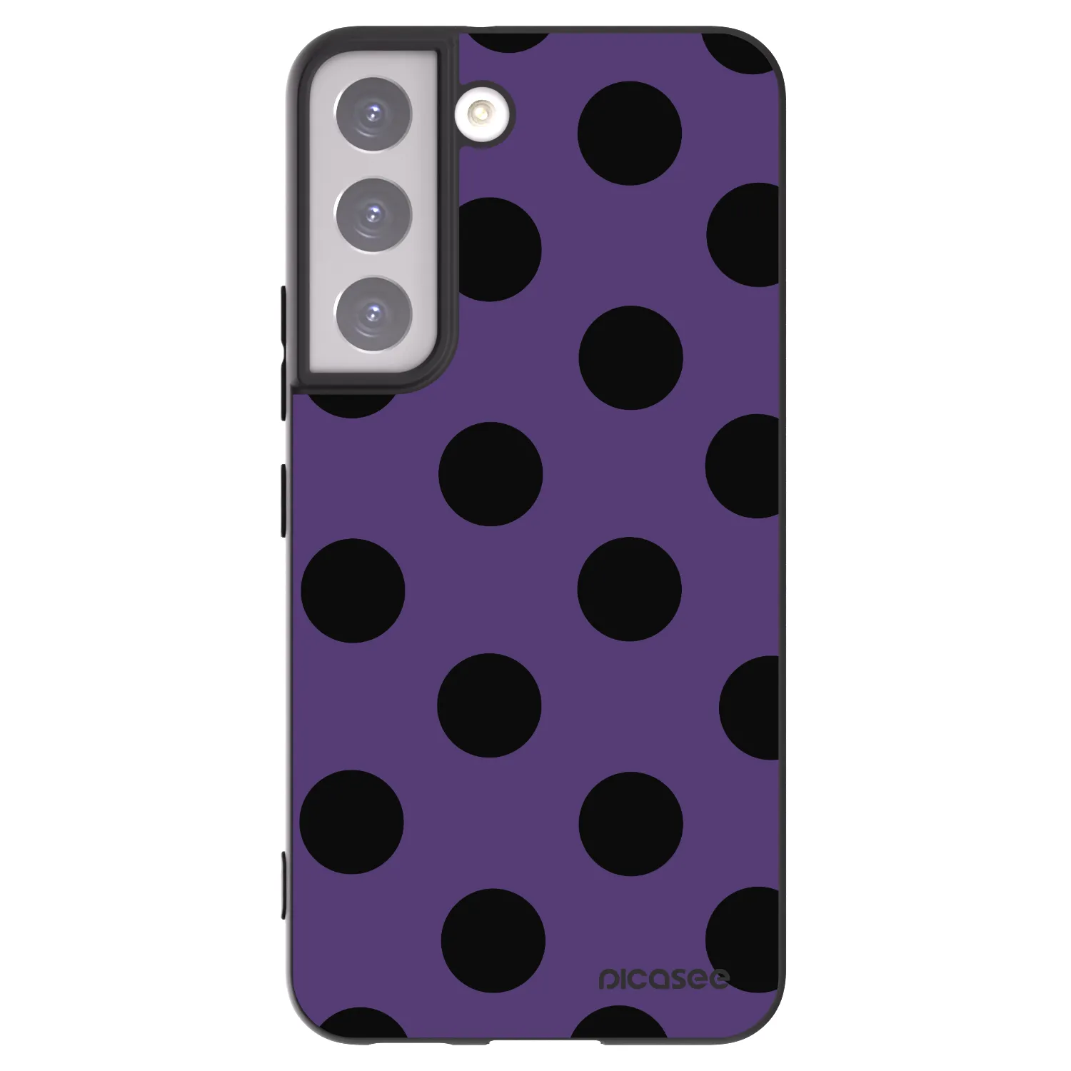 Picasee silikónový čierny obal pre Samsung Galaxy S22 5G - Big flickers 2
