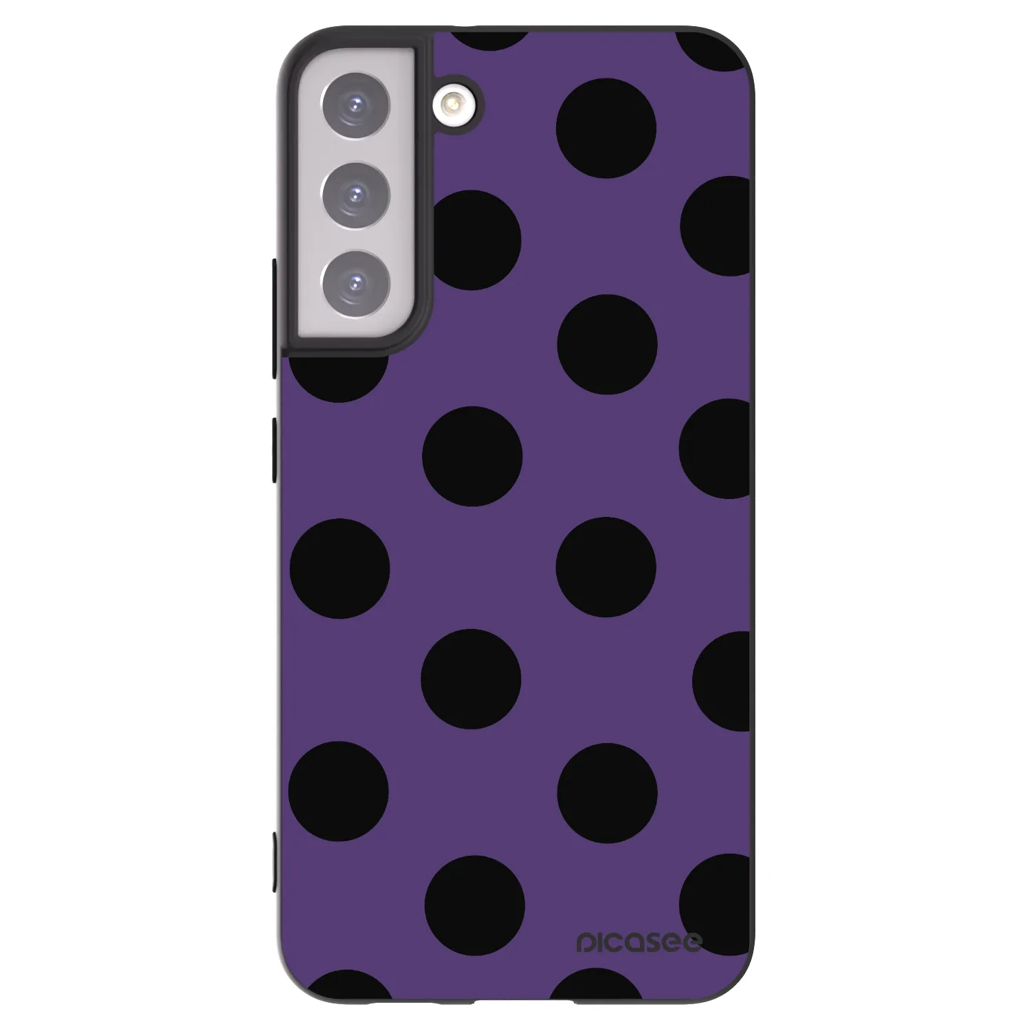 Picasee silikónový čierny obal pre Samsung Galaxy S22+ 5G - Big flickers 2