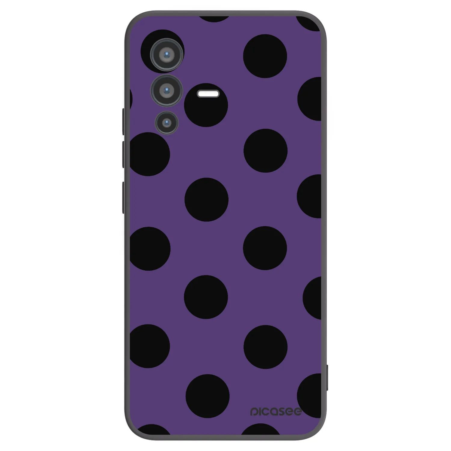 Picasee silikónový čierny obal pre Vivo V23 5G - Big flickers 2