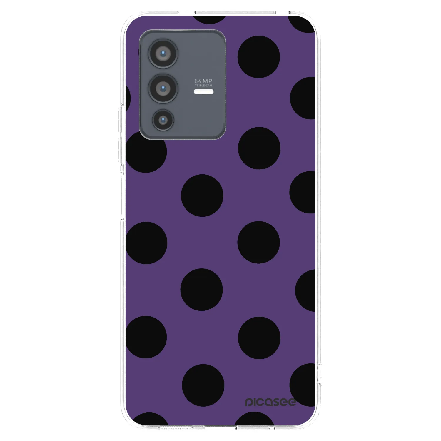 Picasee silikónový prehľadný obal pre Vivo V23 5G - Big flickers 2