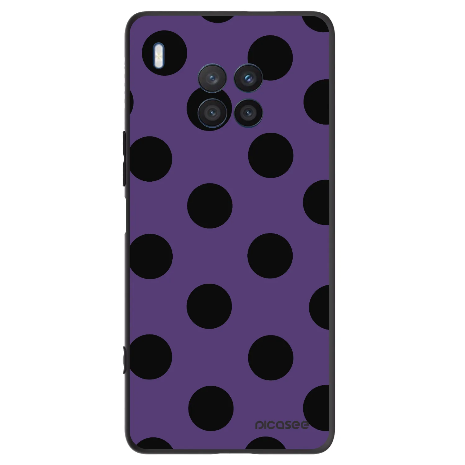 Picasee silikónový čierny obal pre Honor 50 Lite - Big flickers 2