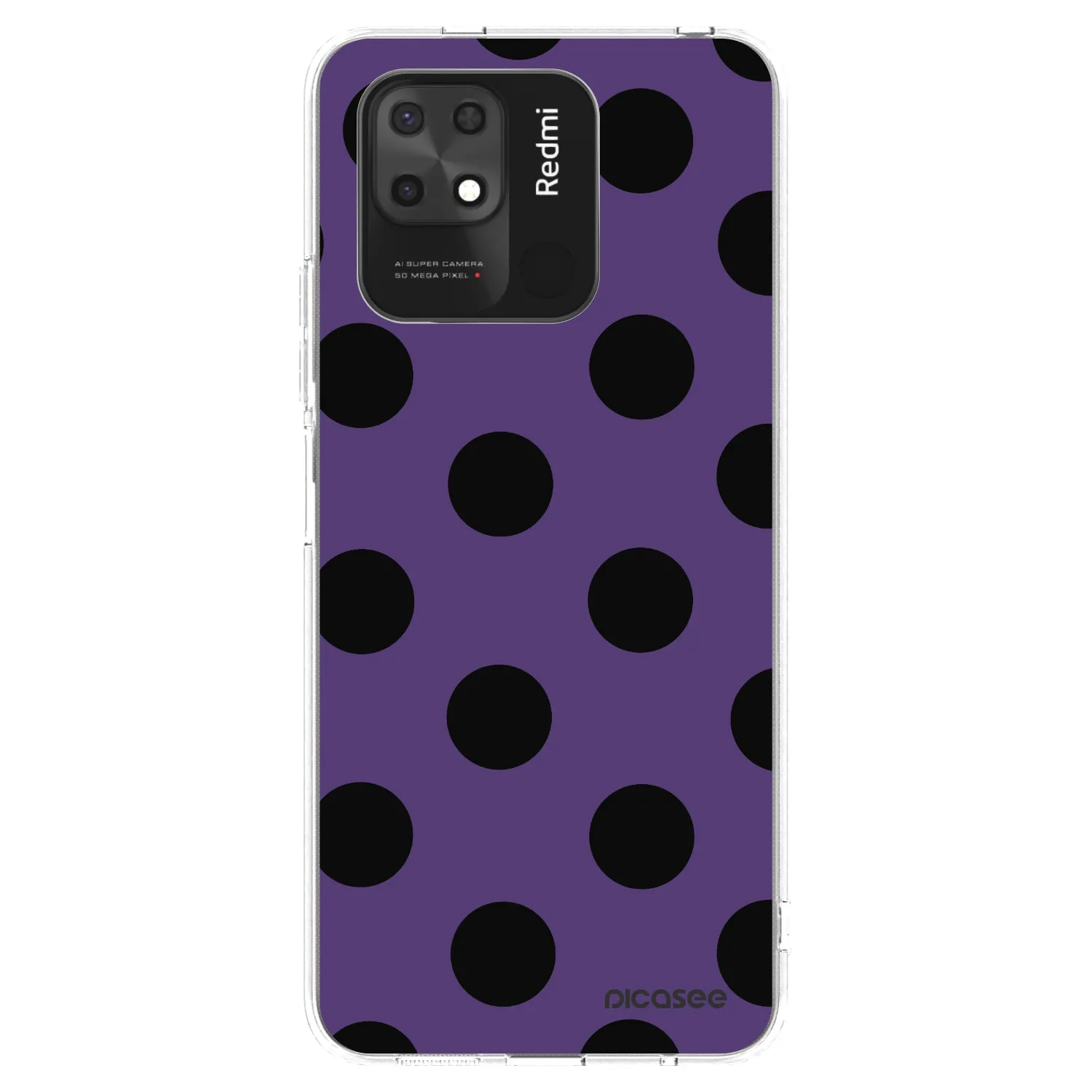 Picasee silikónový prehľadný obal pre Xiaomi Redmi 10C - Big flickers 2