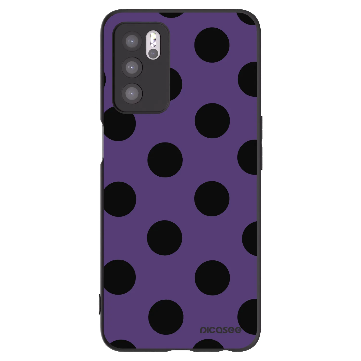 Picasee silikónový čierny obal pre OPPO A16 - Big flickers 2