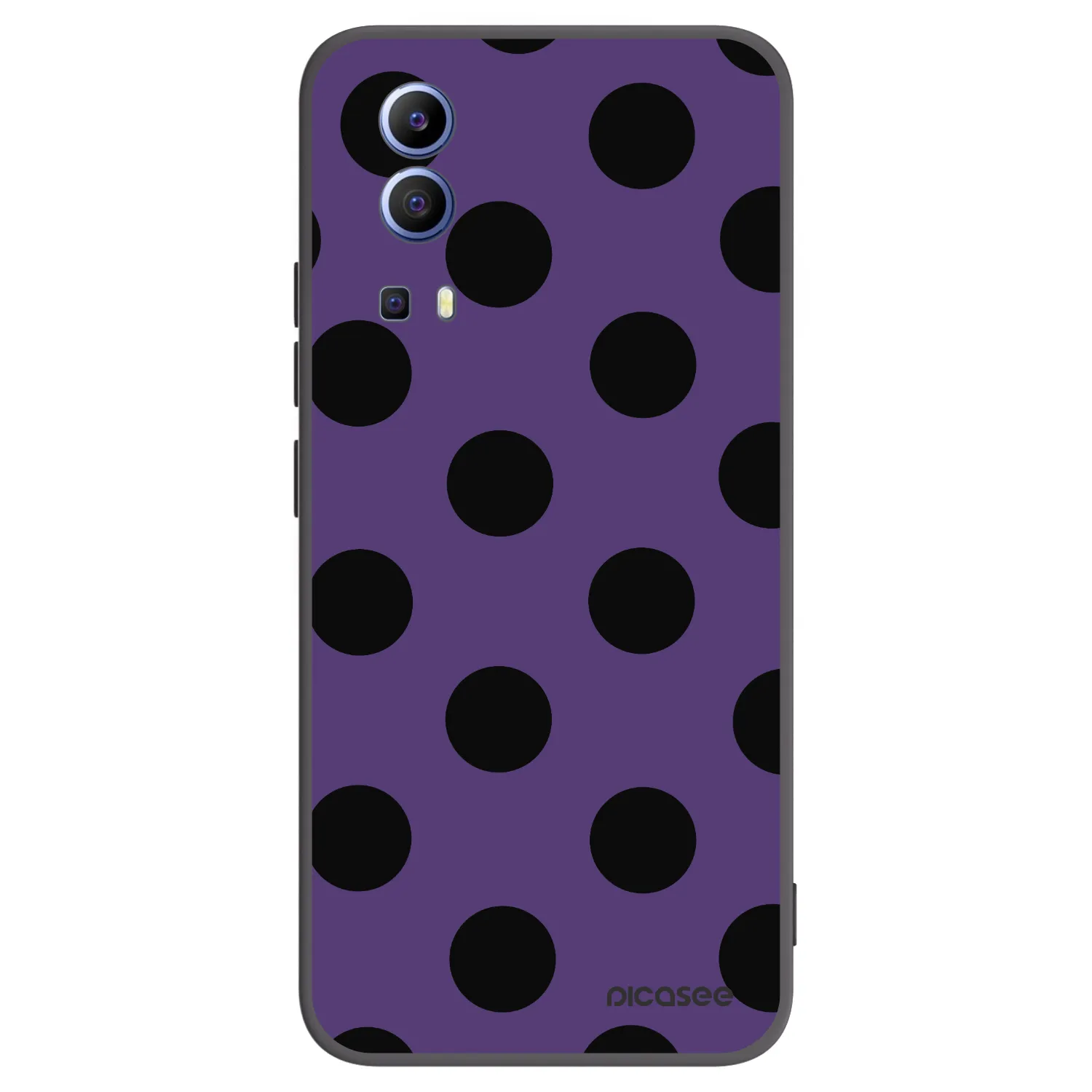 Picasee silikónový čierny obal pre Vivo Y52 5G - Big flickers 2