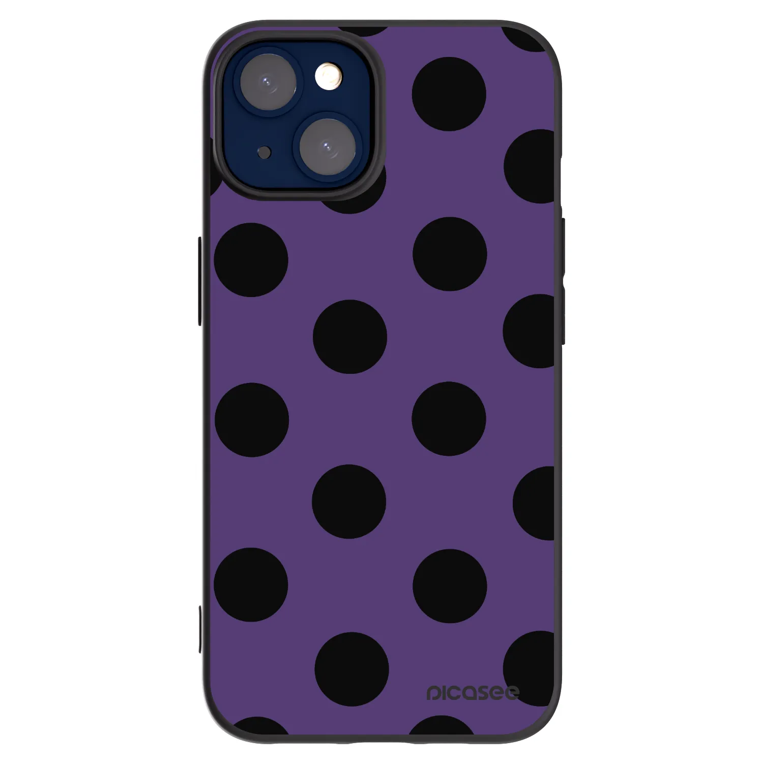 Picasee silikónový čierny obal pre Apple iPhone 14 - Big flickers 2