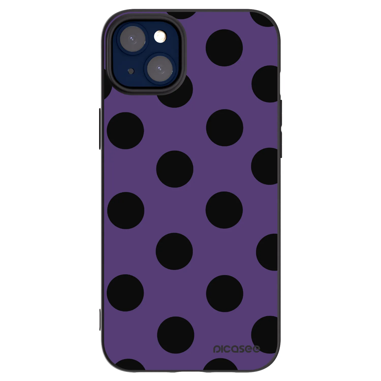 Picasee silikónový čierny obal pre Apple iPhone 14 Plus - Big flickers 2