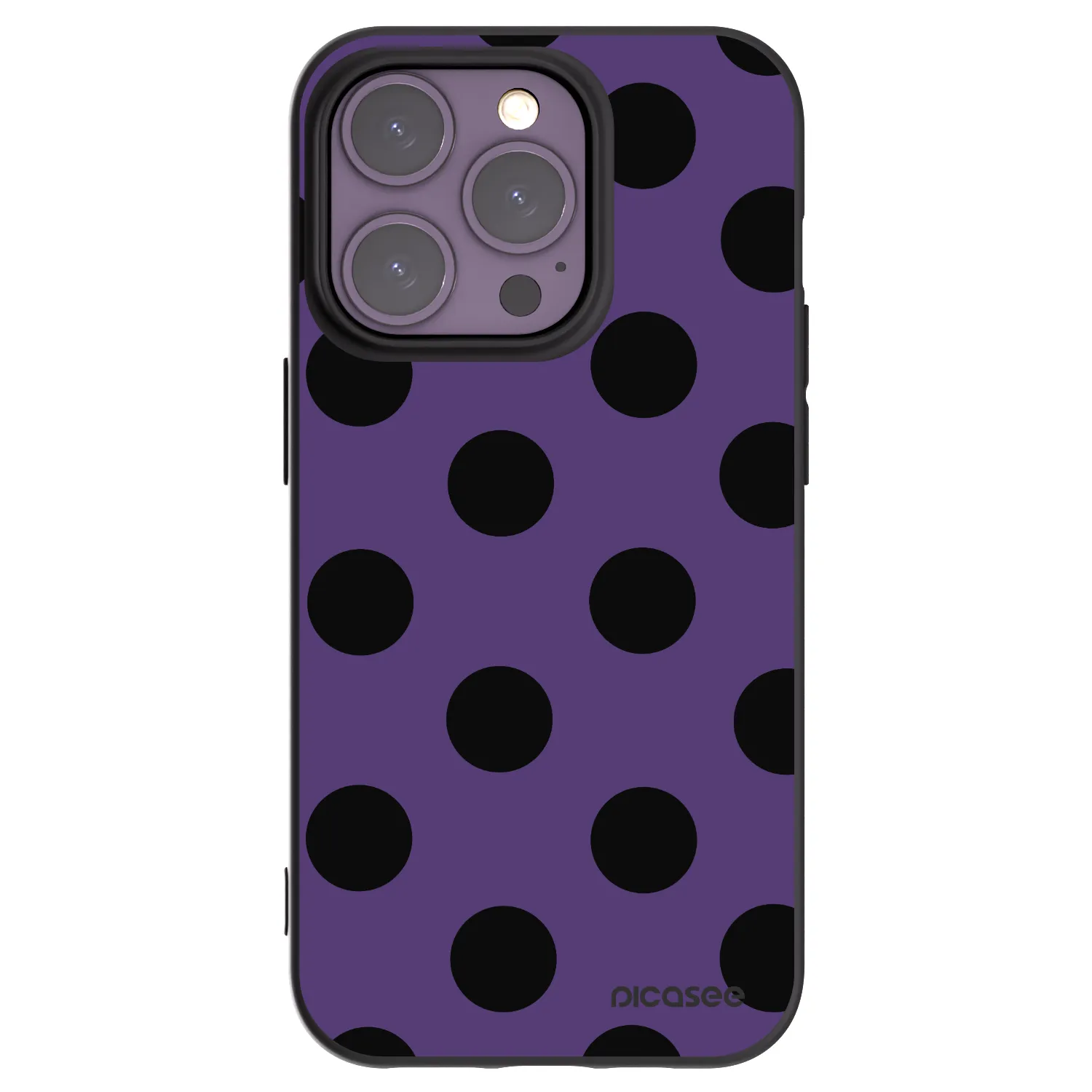 Picasee silikónový čierny obal pre Apple iPhone 14 Pro - Big flickers 2