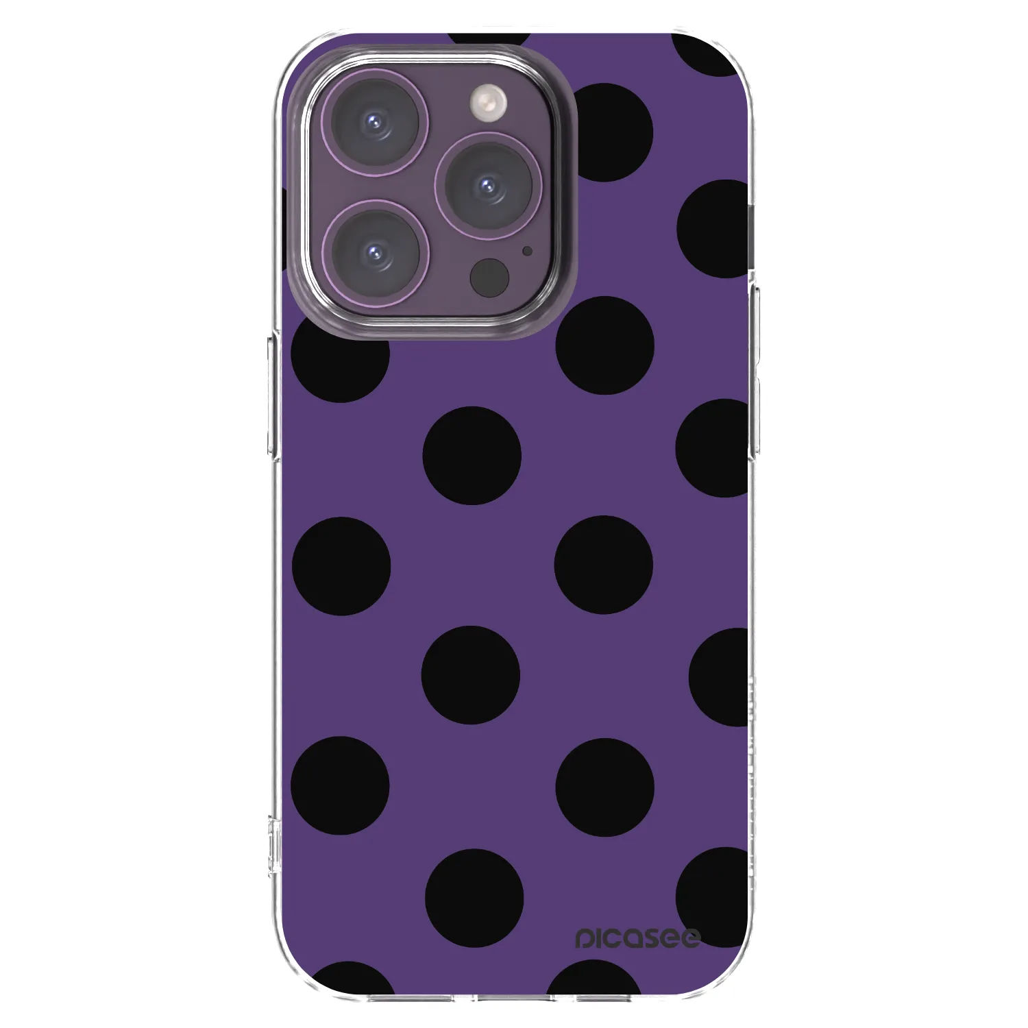 Picasee silikónový prehľadný obal pre Apple iPhone 14 Pro - Big flickers 2