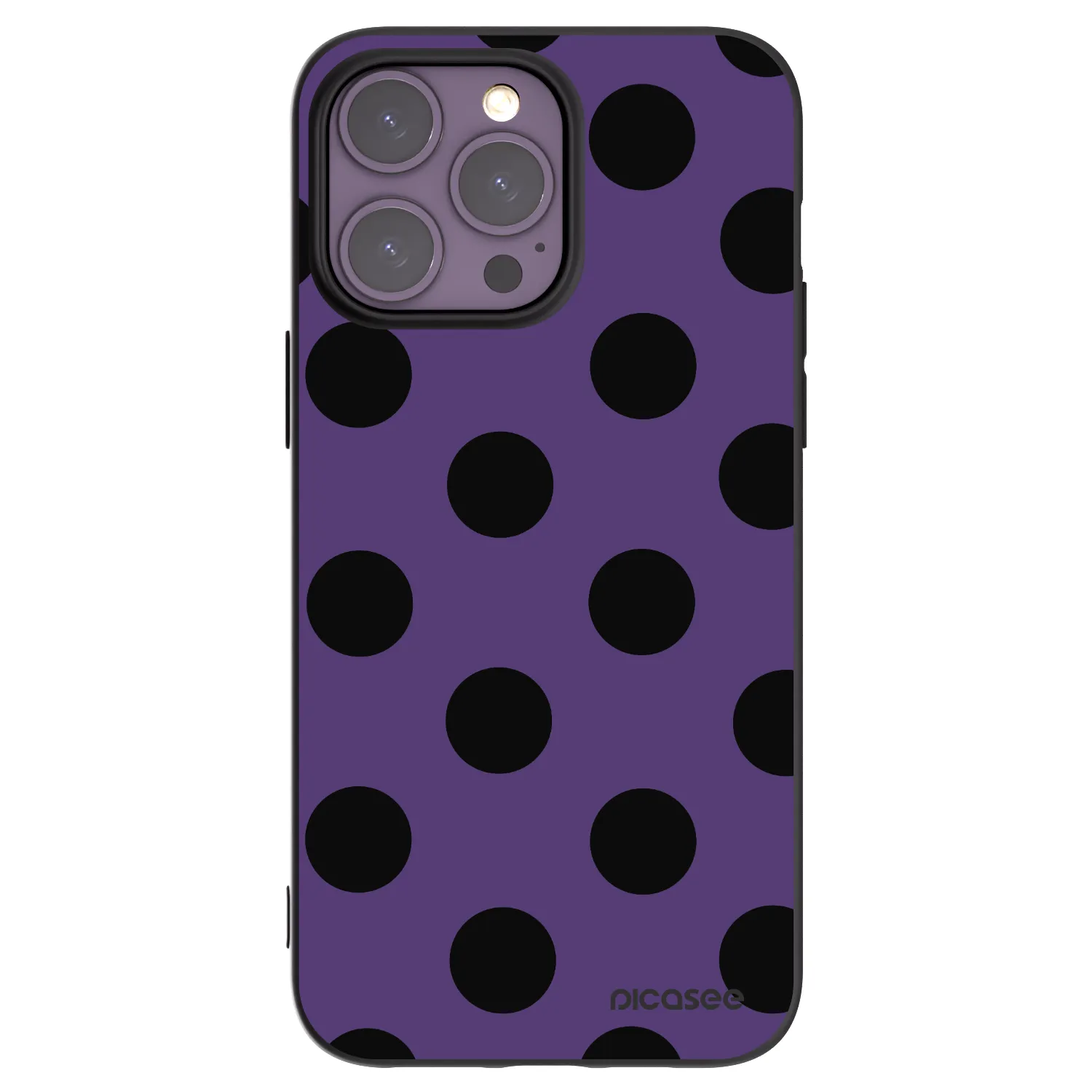 Picasee silikónový čierny obal pre Apple iPhone 14 Pro Max - Big flickers 2