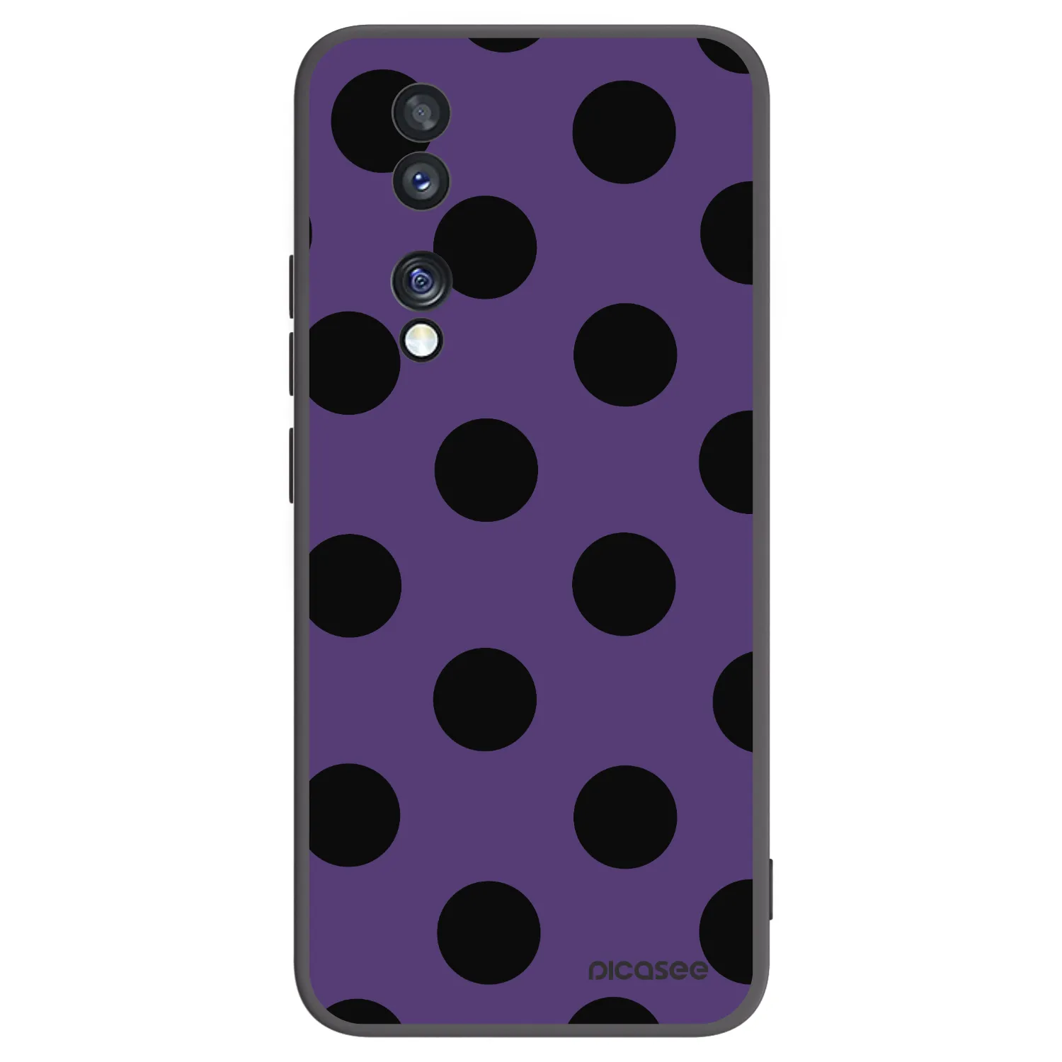 Picasee silikónový čierny obal pre Honor 70 - Big flickers 2