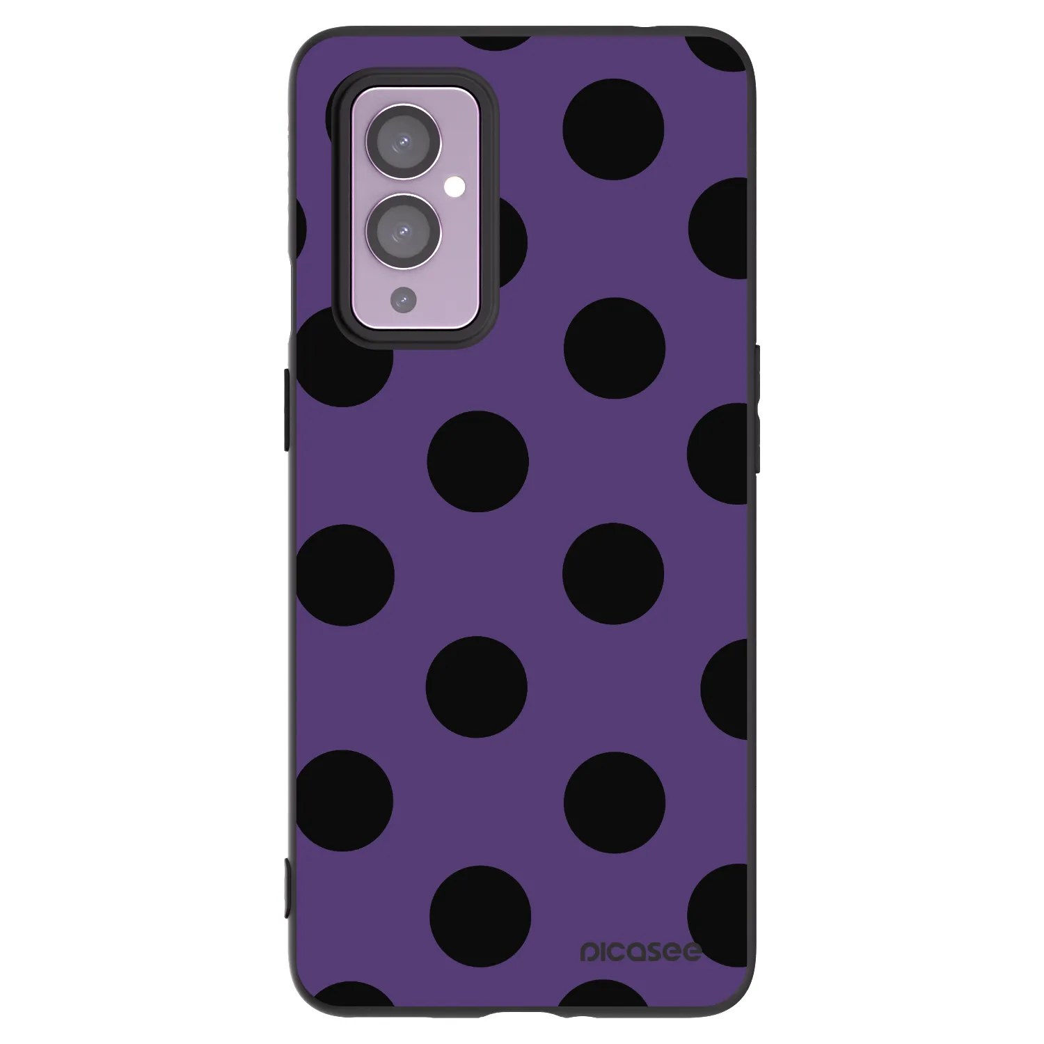 Picasee silikónový čierny obal pre OnePlus 9 - Big flickers 2