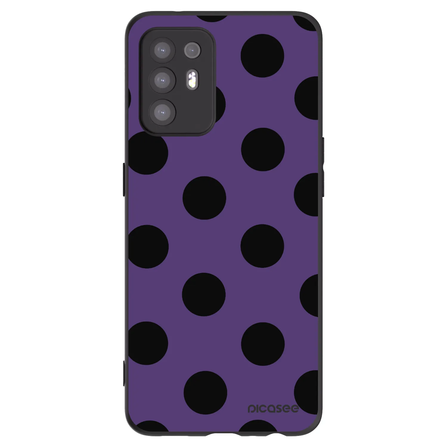 Picasee silikónový čierny obal pre OPPO A94 5G - Big flickers 2