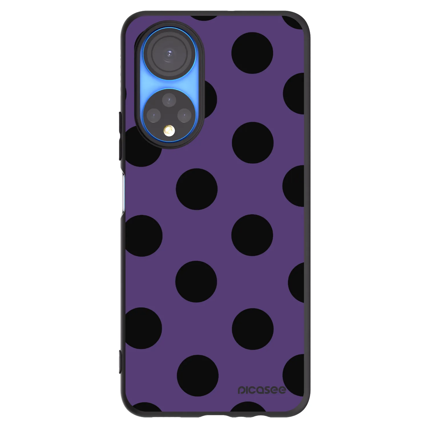 Picasee silikónový čierny obal pre Honor X7 - Big flickers 2