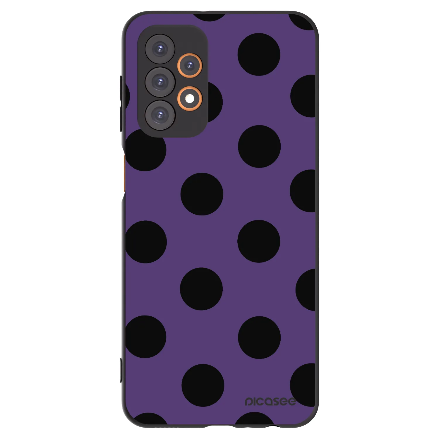 Picasee silikónový čierny obal pre Samsung Galaxy A23 A236B 5G - Big flickers 2