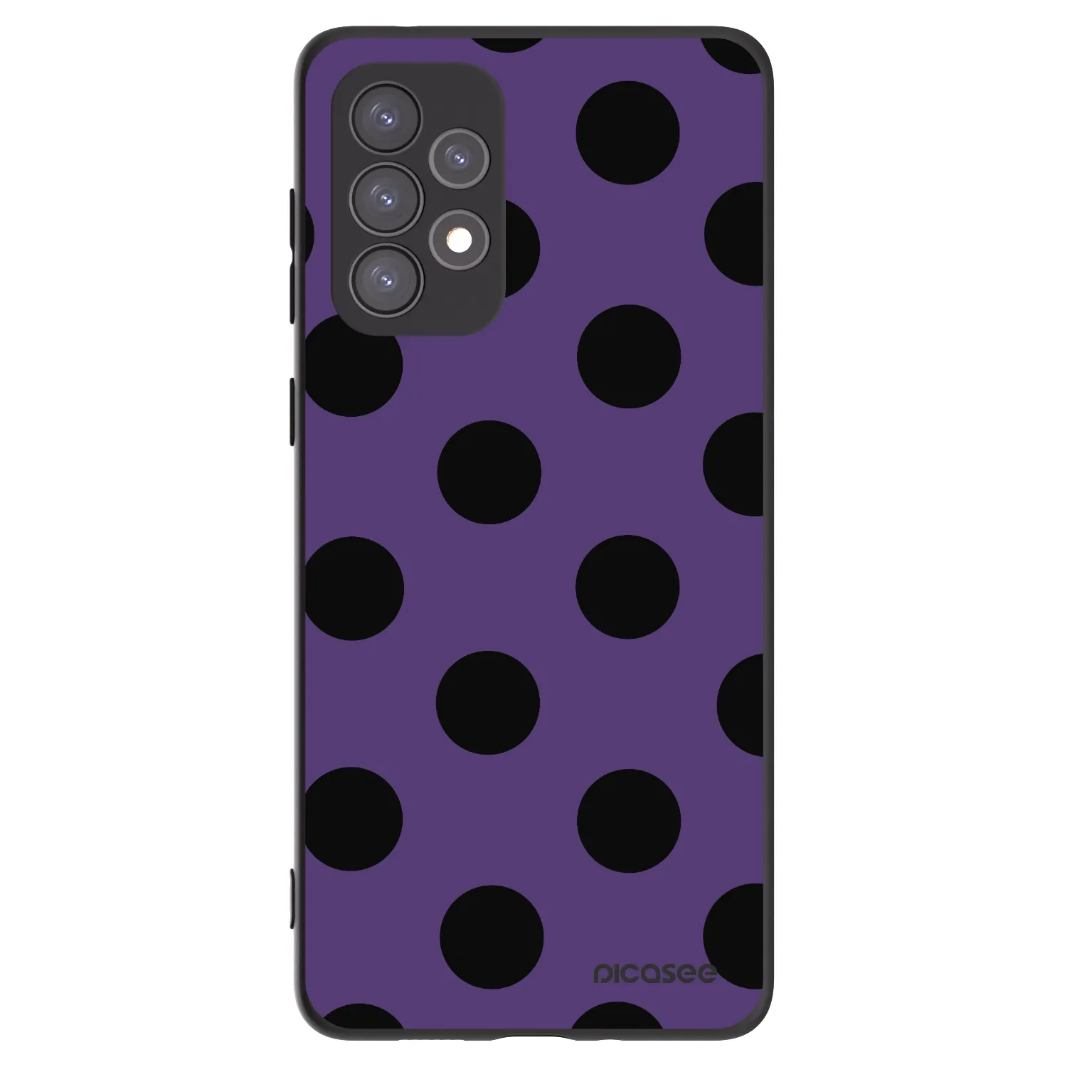 Picasee silikónový čierny obal pre Samsung Galaxy A73 5G - Big flickers 2