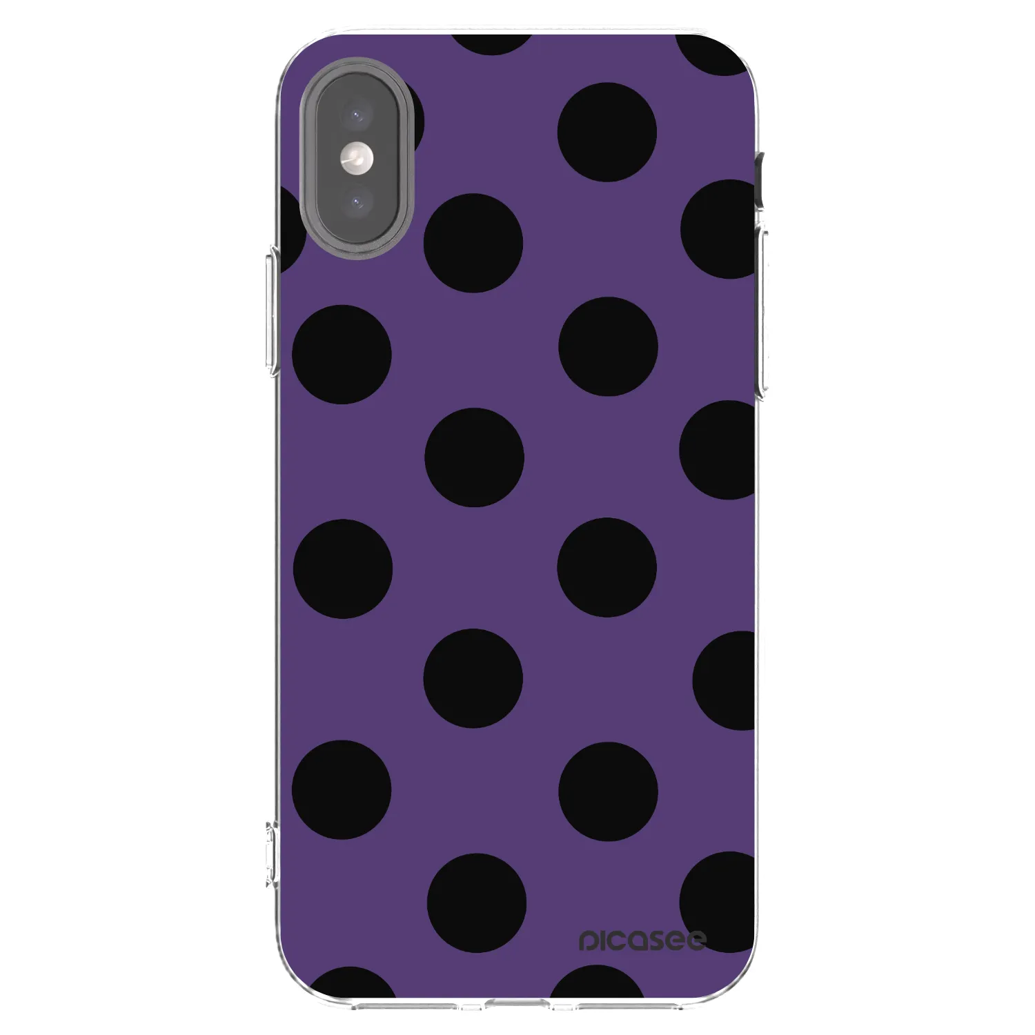 Picasee silikónový prehľadný obal pre Apple iPhone X/XS - Big flickers 2