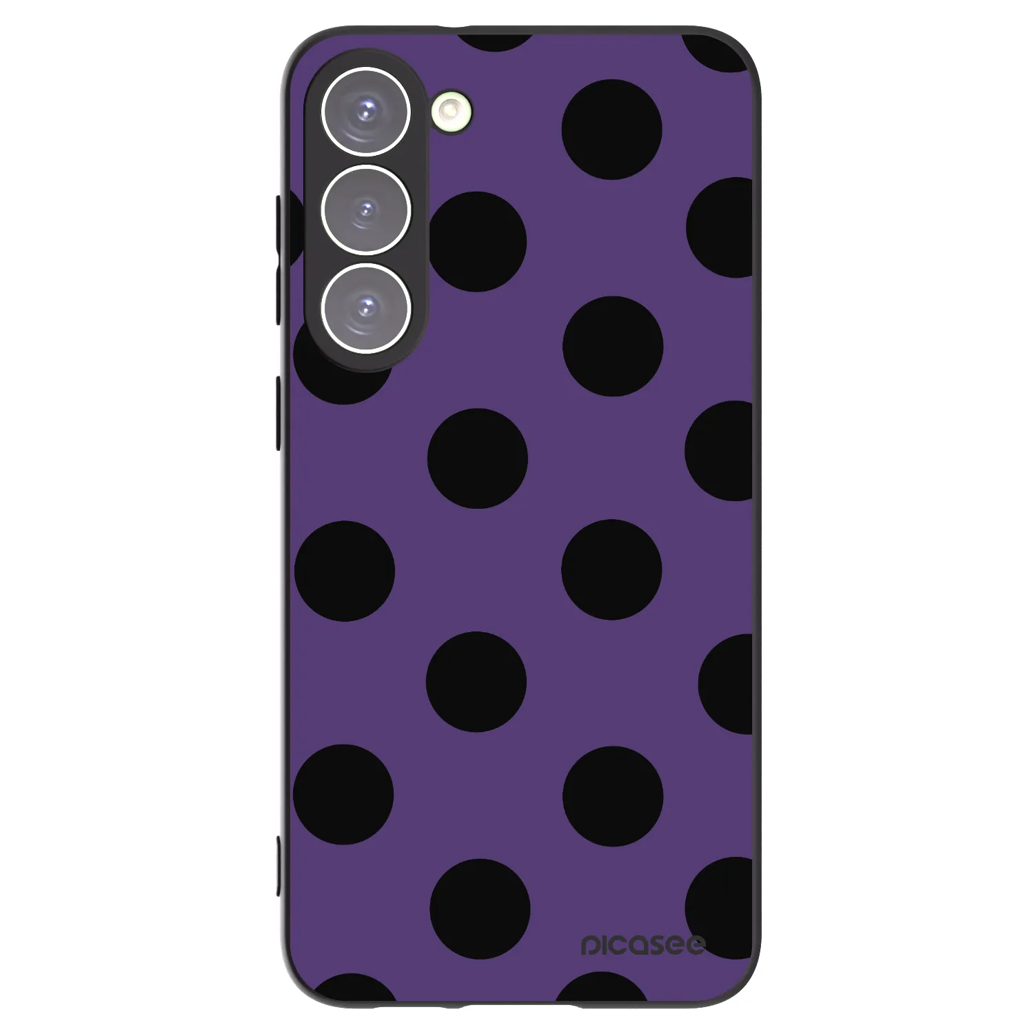 Picasee silikónový čierny obal pre Samsung Galaxy S23+ 5G - Big flickers 2