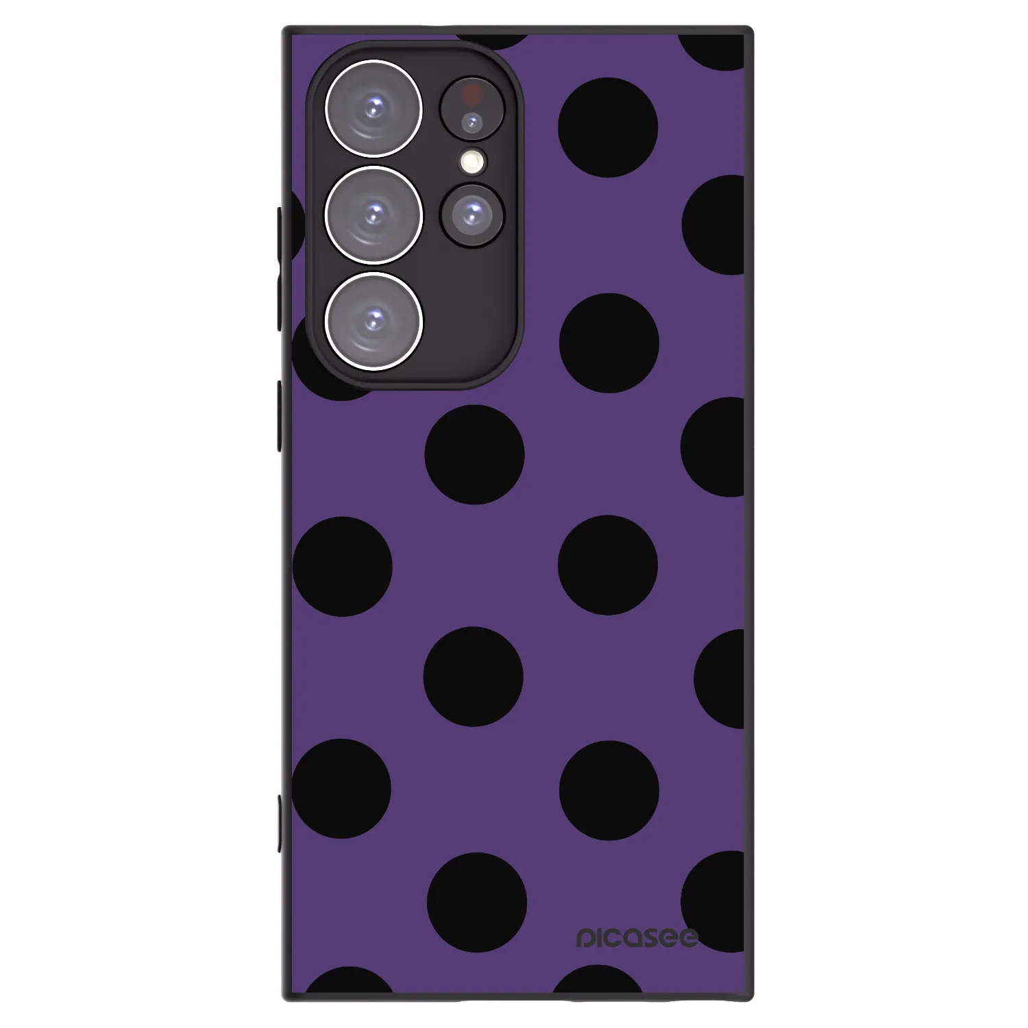 Picasee silikónový čierny obal pre Samsung Galaxy S23 Ultra 5G - Big flickers 2