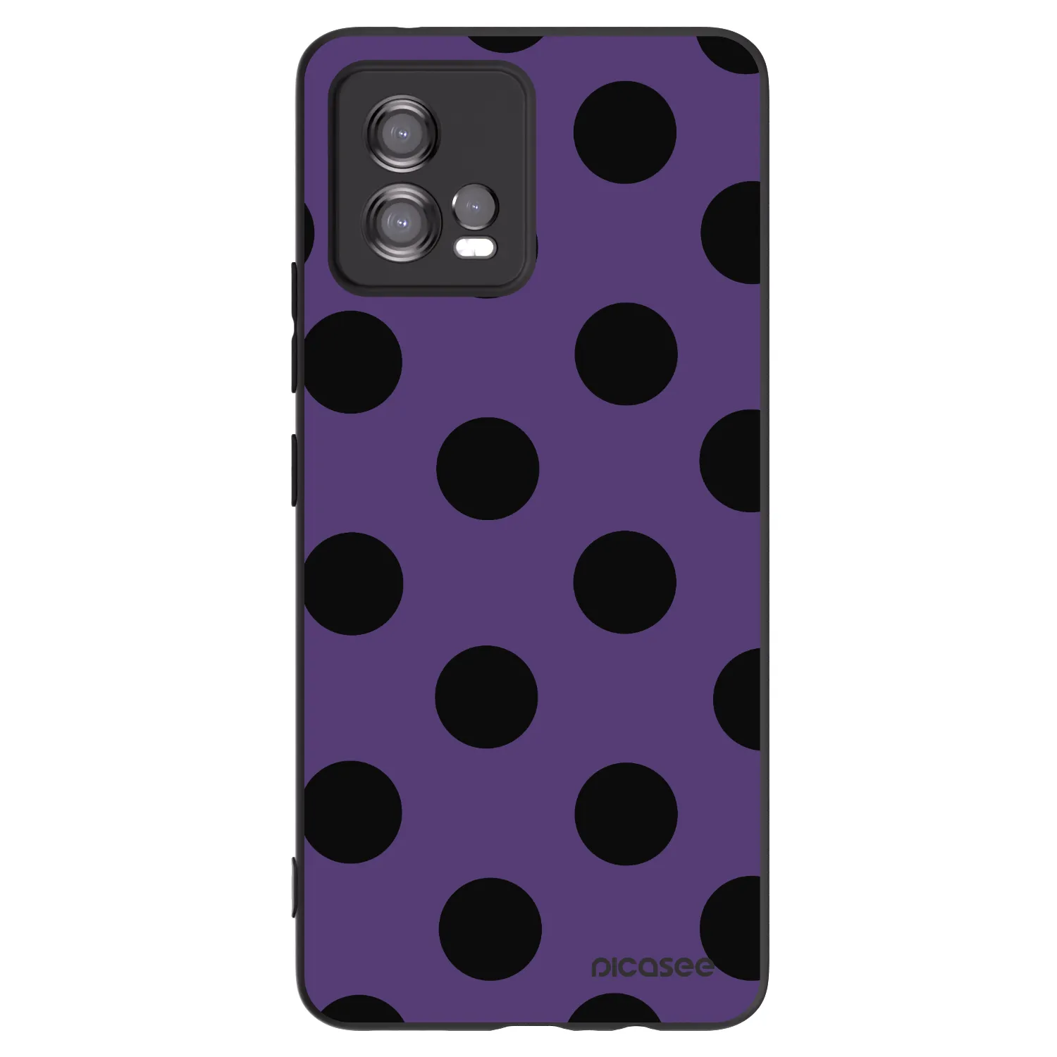 Picasee silikónový čierny obal pre Motorola Moto G72 - Big flickers 2