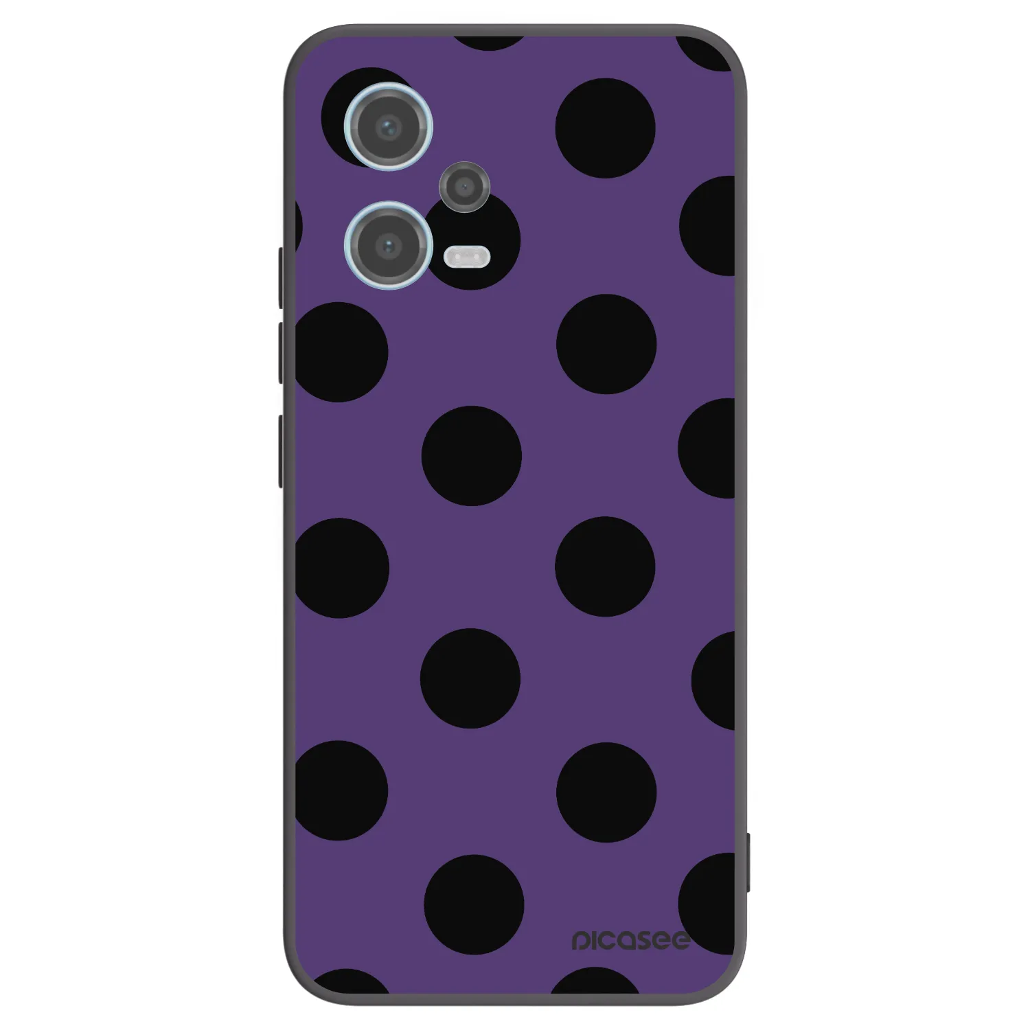 Picasee silikónový čierny obal pre Xiaomi Redmi Note 12 5G - Big flickers 2
