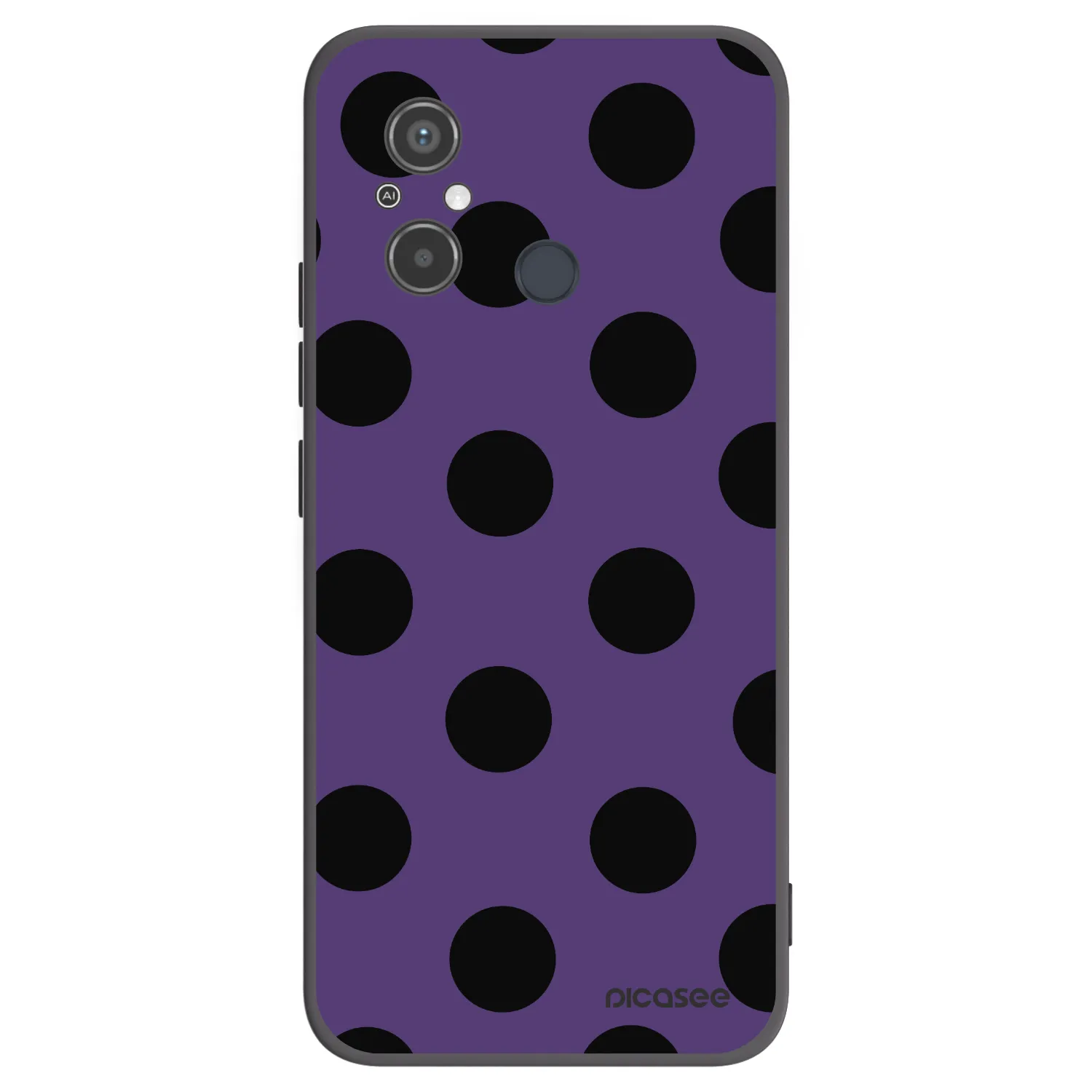 Picasee silikónový čierny obal pre Xiaomi Redmi 12C - Big flickers 2