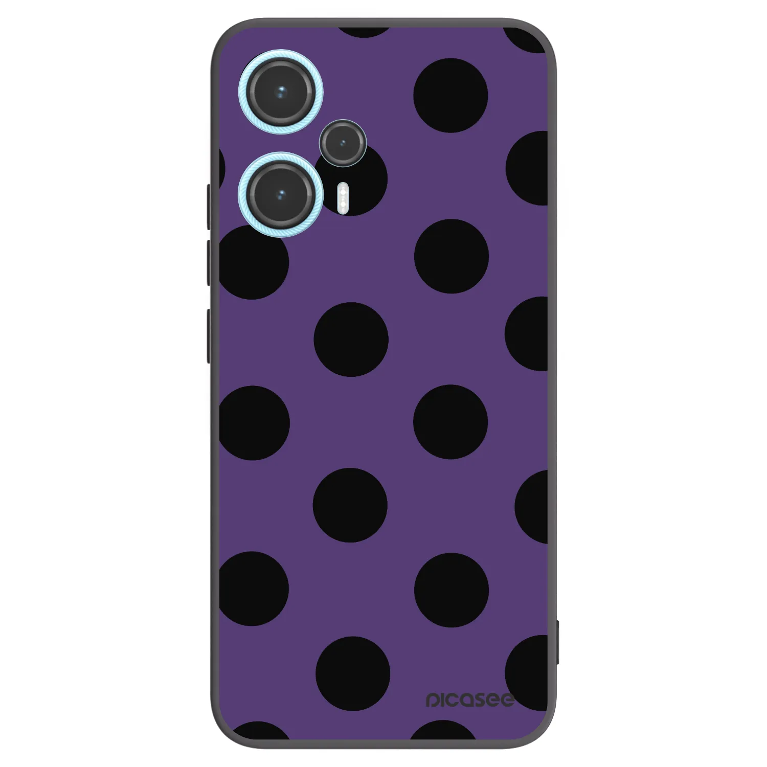 Picasee silikónový čierny obal pre Xiaomi Poco F5 - Big flickers 2