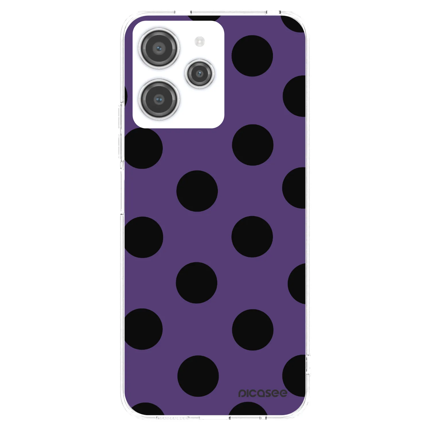 Picasee silikónový prehľadný obal pre Xiaomi Redmi 12 4G - Big flickers 2