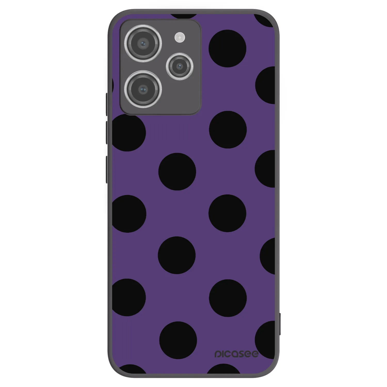 Picasee silikónový čierny obal pre Xiaomi Redmi 12 4G - Big flickers 2