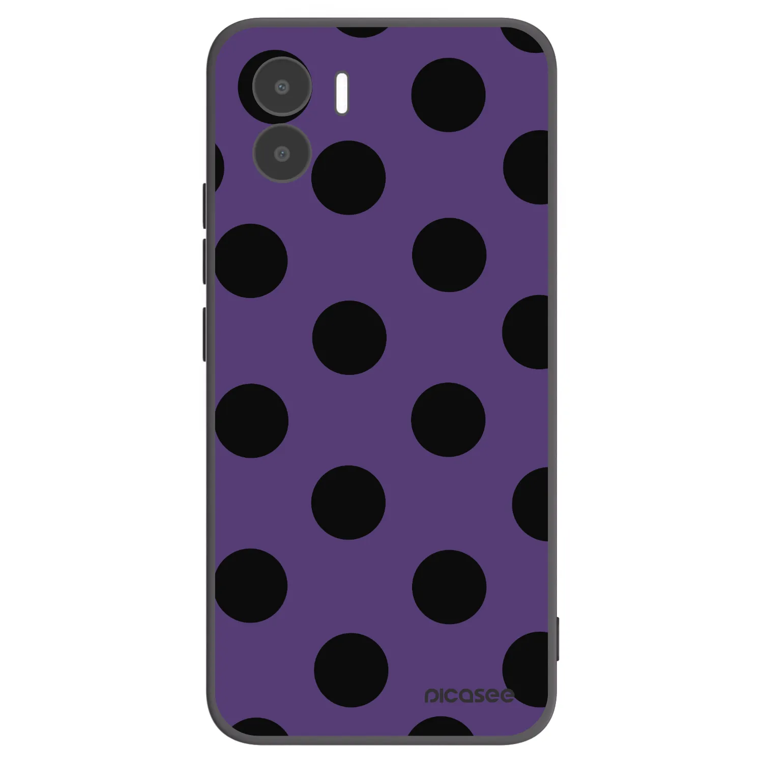Picasee silikónový čierny obal pre Xiaomi Redmi A2 - Big flickers 2