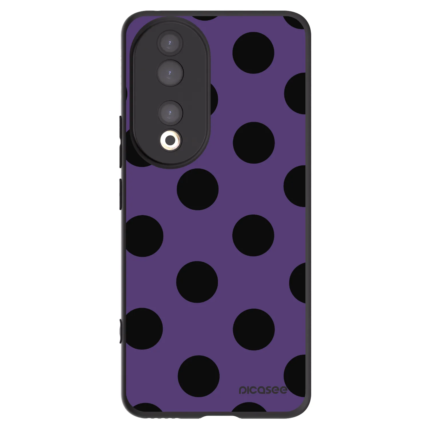 Picasee silikónový čierny obal pre Honor 90 5G - Big flickers 2
