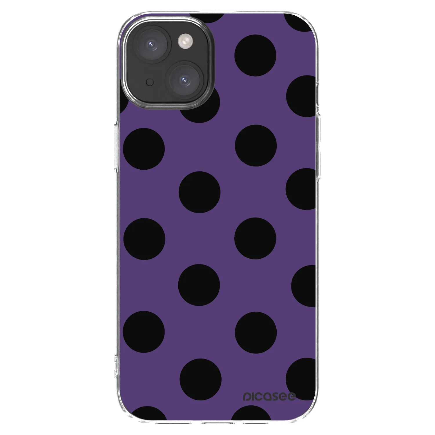 Picasee silikónový prehľadný obal pre Apple iPhone 15 Plus - Big flickers 2