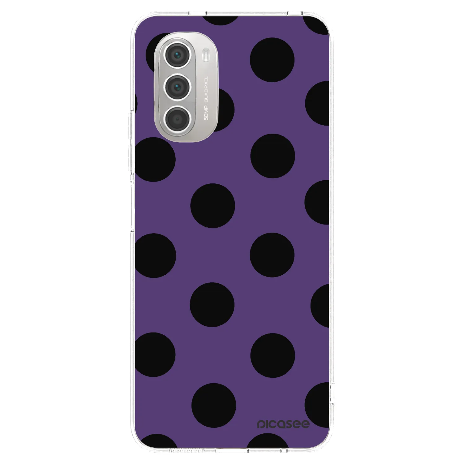Picasee silikónový prehľadný obal pre Motorola Moto G51 - Big flickers 2