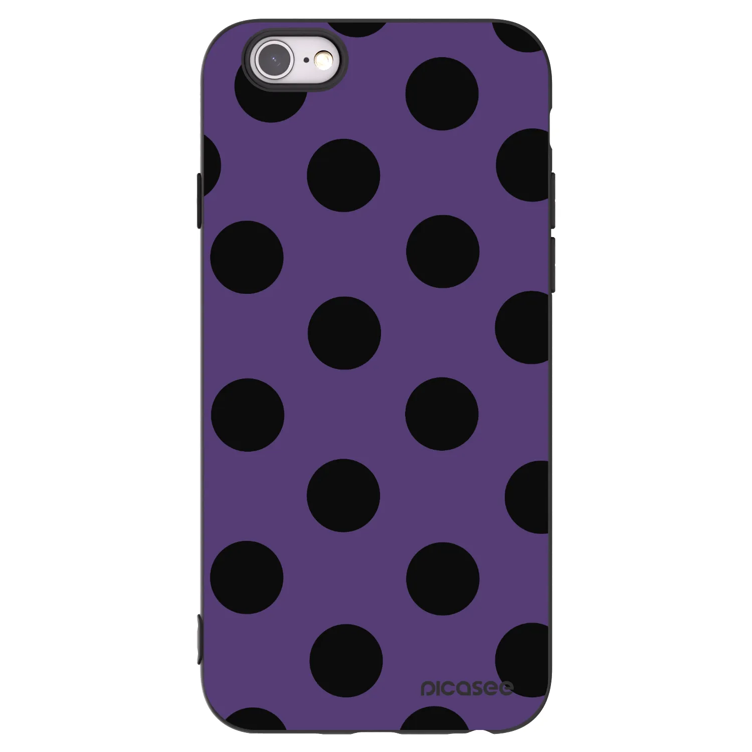 Picasee silikónový čierny obal pre Apple iPhone 6/6S - Big flickers 2